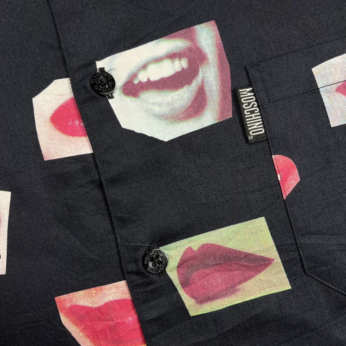 Moschino moschino printed lips long sleeve button up shirt Size US L / EU 52-54 / 3 - 7 Thumbnail
