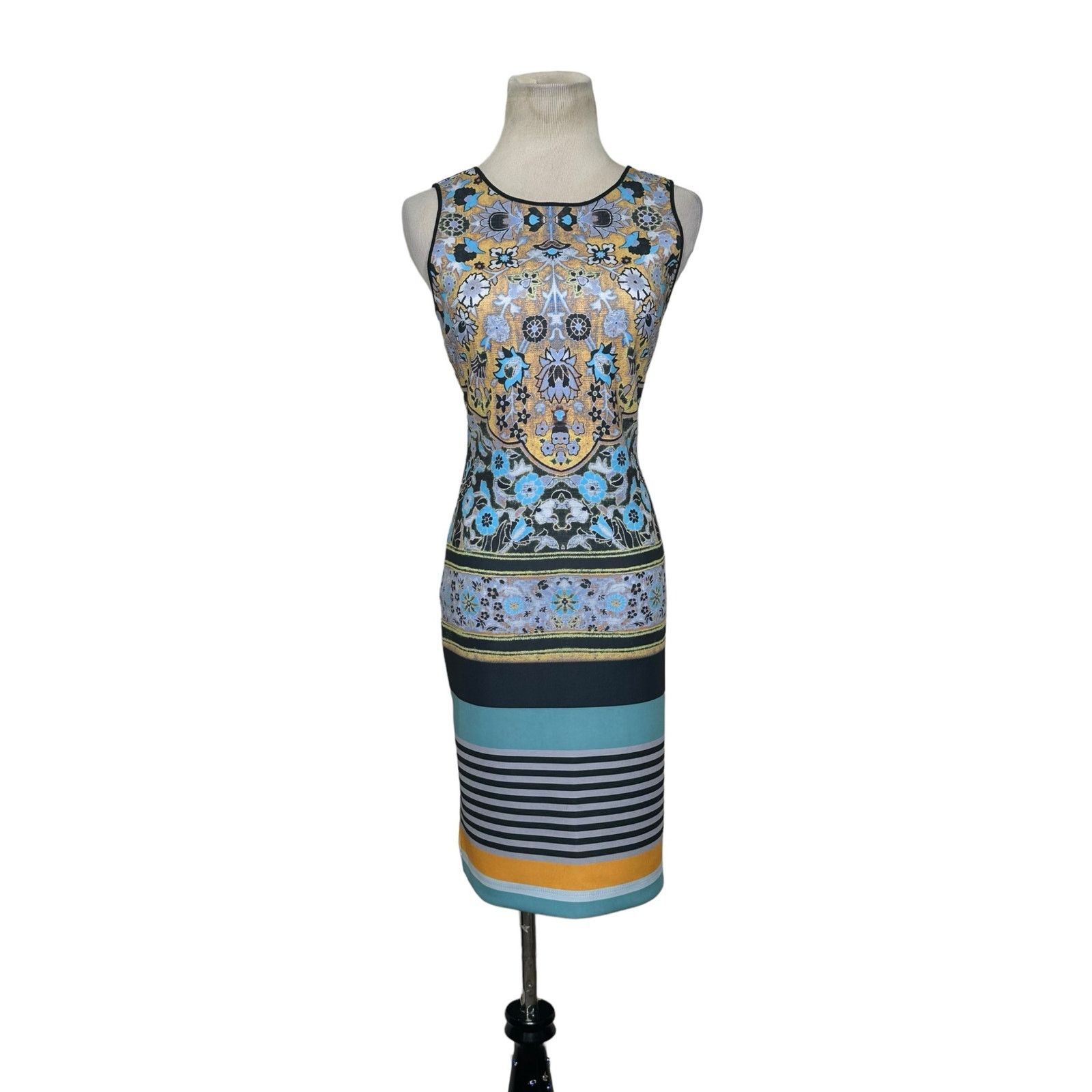 Anthropologie Clover Canyon colorful fitted mini dress size small Size S / US 4 / IT 40 - 1 Thumbnail