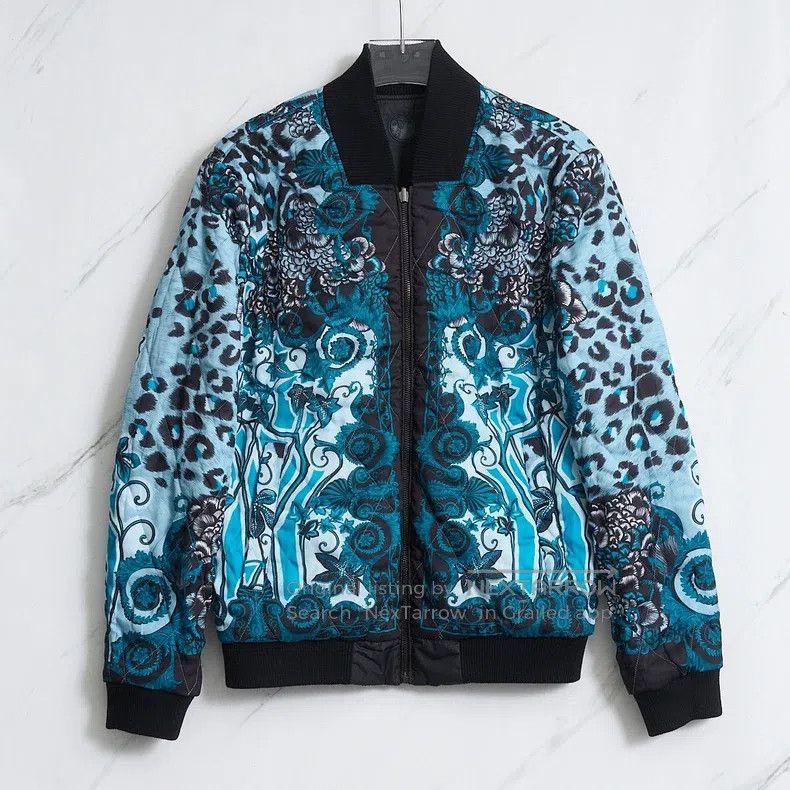 Versace Versace Men's baseball uniform collar reversible jacket Size US M / EU 48-50 / 2 - 7 Thumbnail