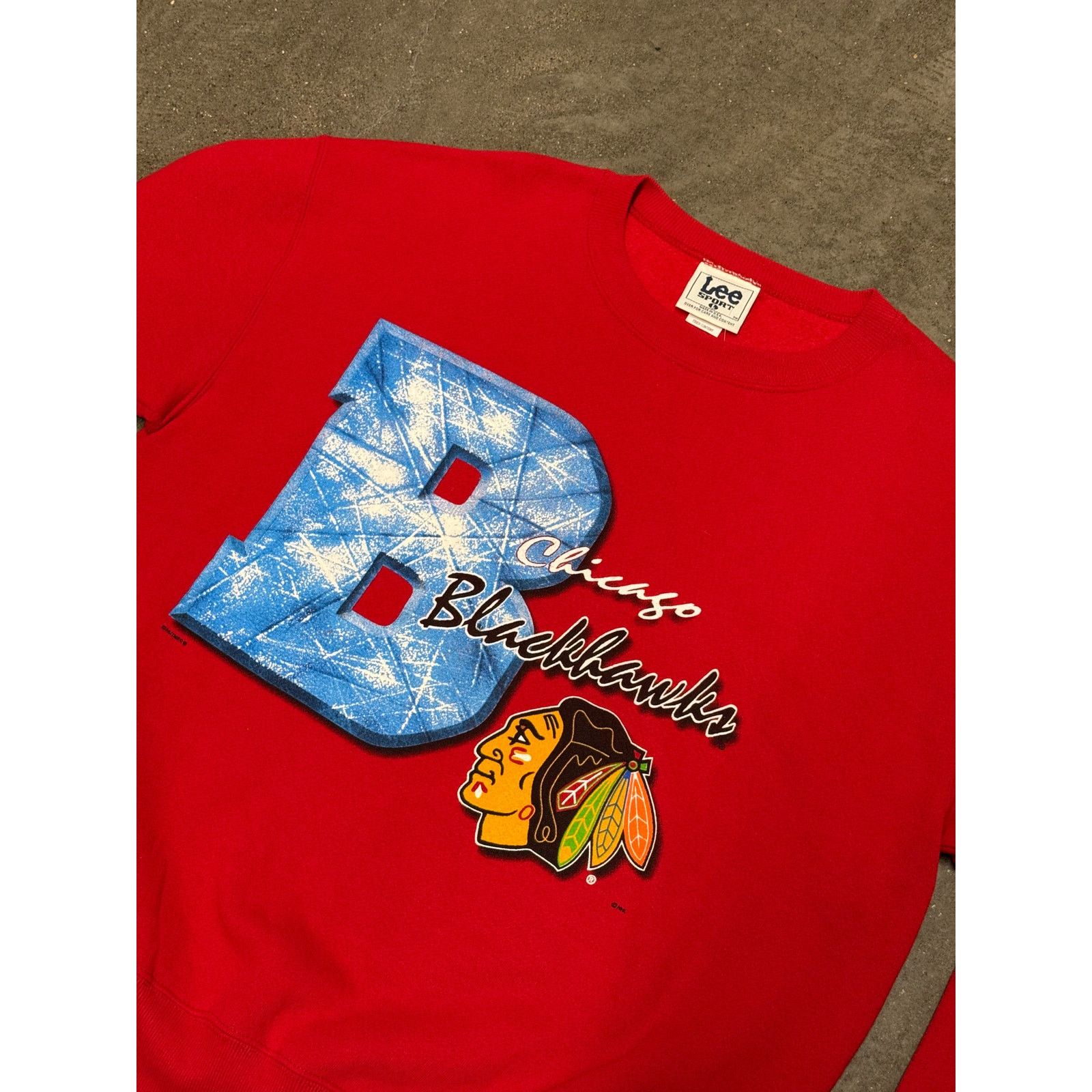 Vintage Vintage 1990s Y2K Chicago Blackhawks Crewneck Sweatshirt Size US XL / EU 56 / 4 - 2 Thumbnail