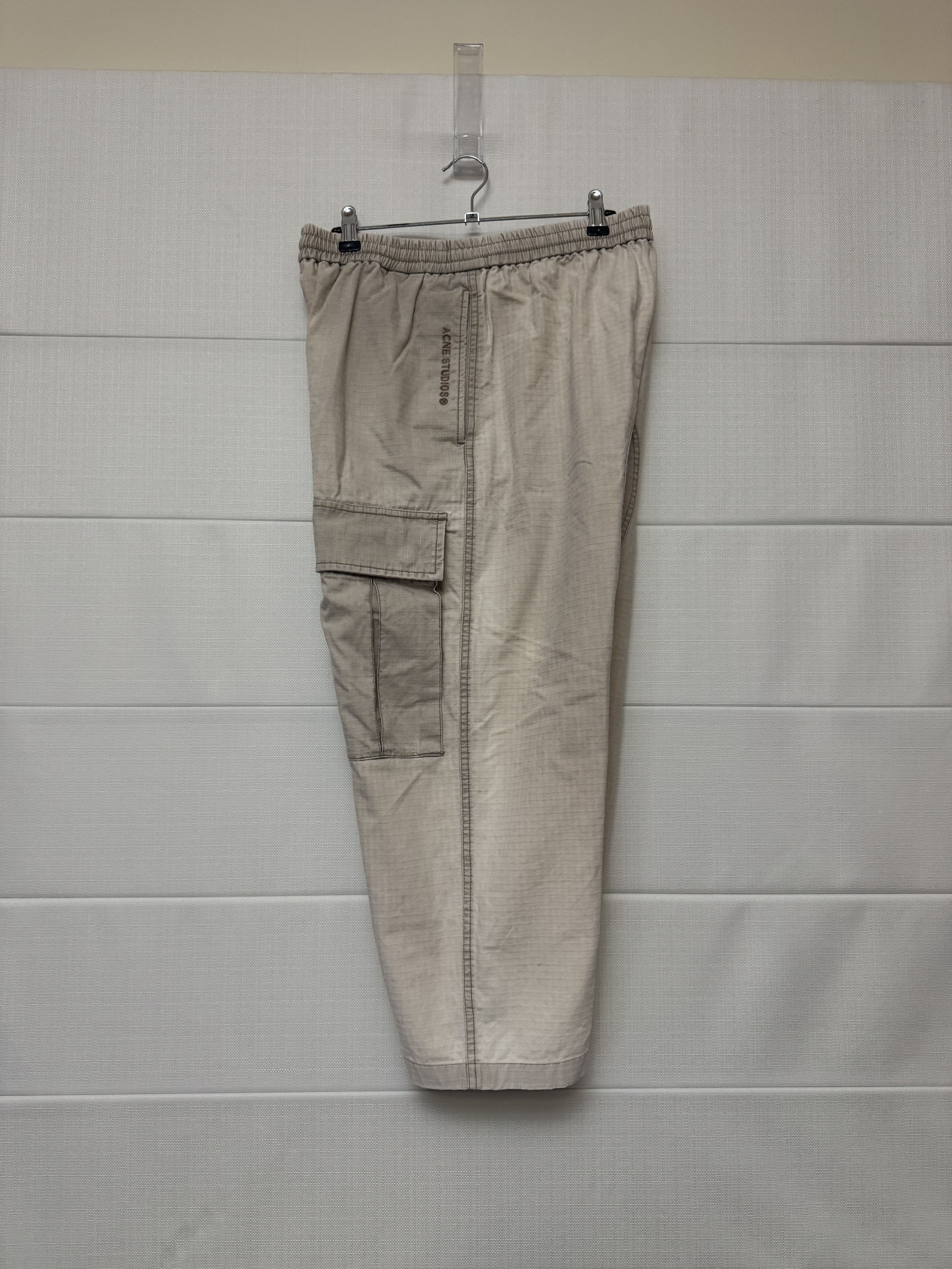 Acne Studios Authentic Acne Studios off-White Beige Cargo Pants Size US 35 - 3 Thumbnail