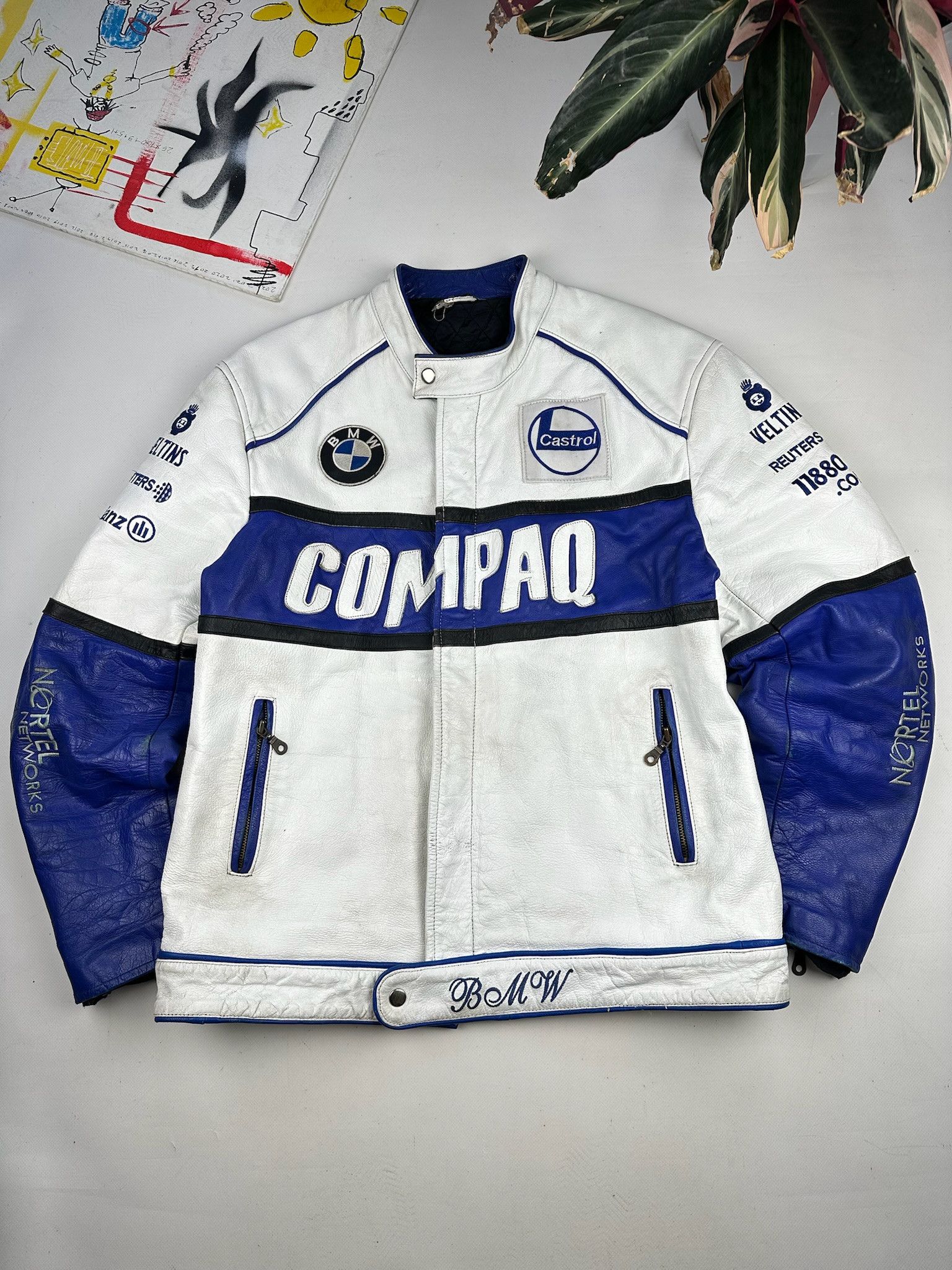 BMW BMW Racing Leather Jacket Rare Streetwear Size US XL / EU 56 / 4 - 1 Thumbnail