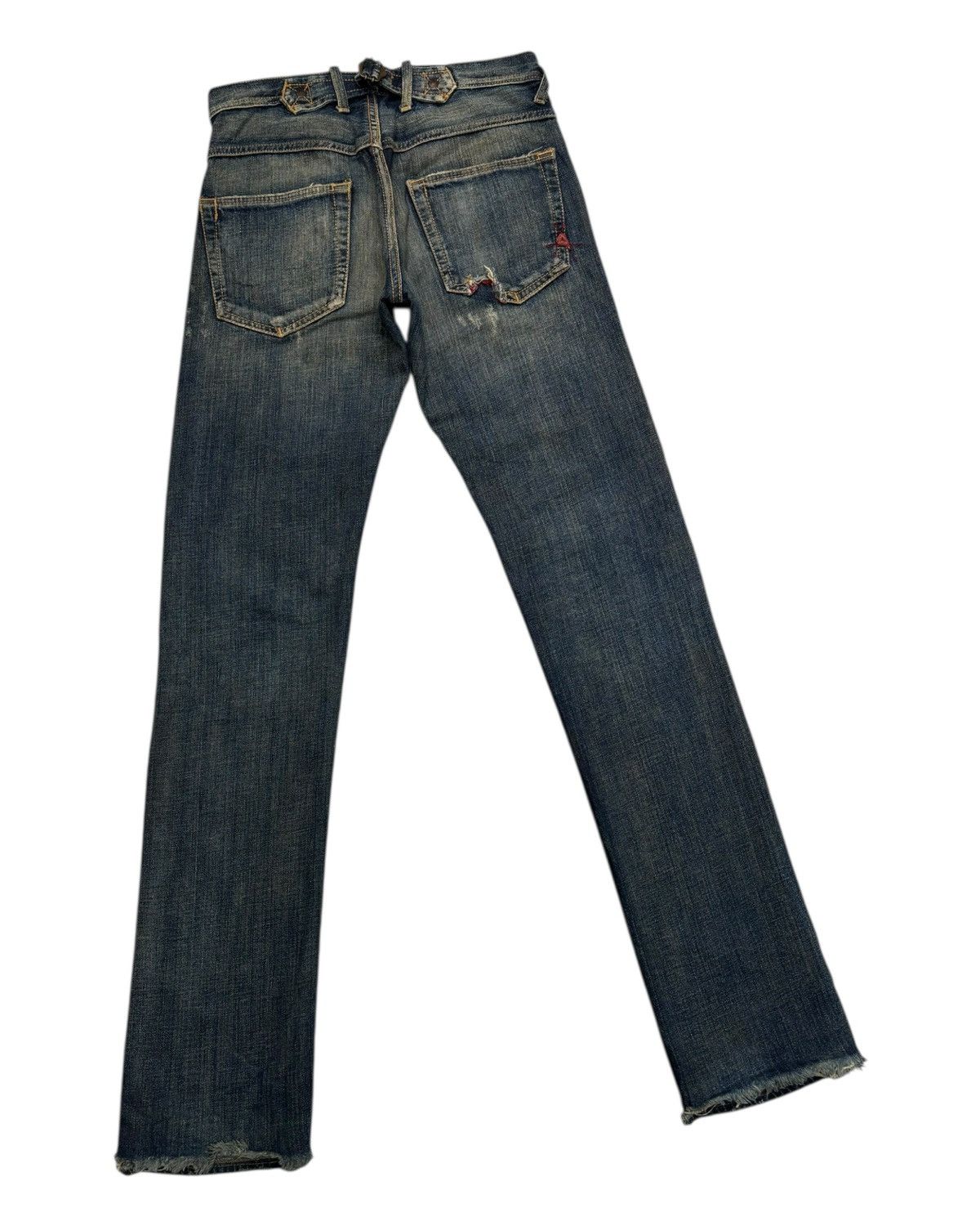 If Six Was Nine × Yasuyuki Ishii RIPPED🔥DISTRESSED DENIM PATCHWORK SLIM FIT CYCLE JEANS ITALY Size US 30 / EU 46 - 7 Thumbnail