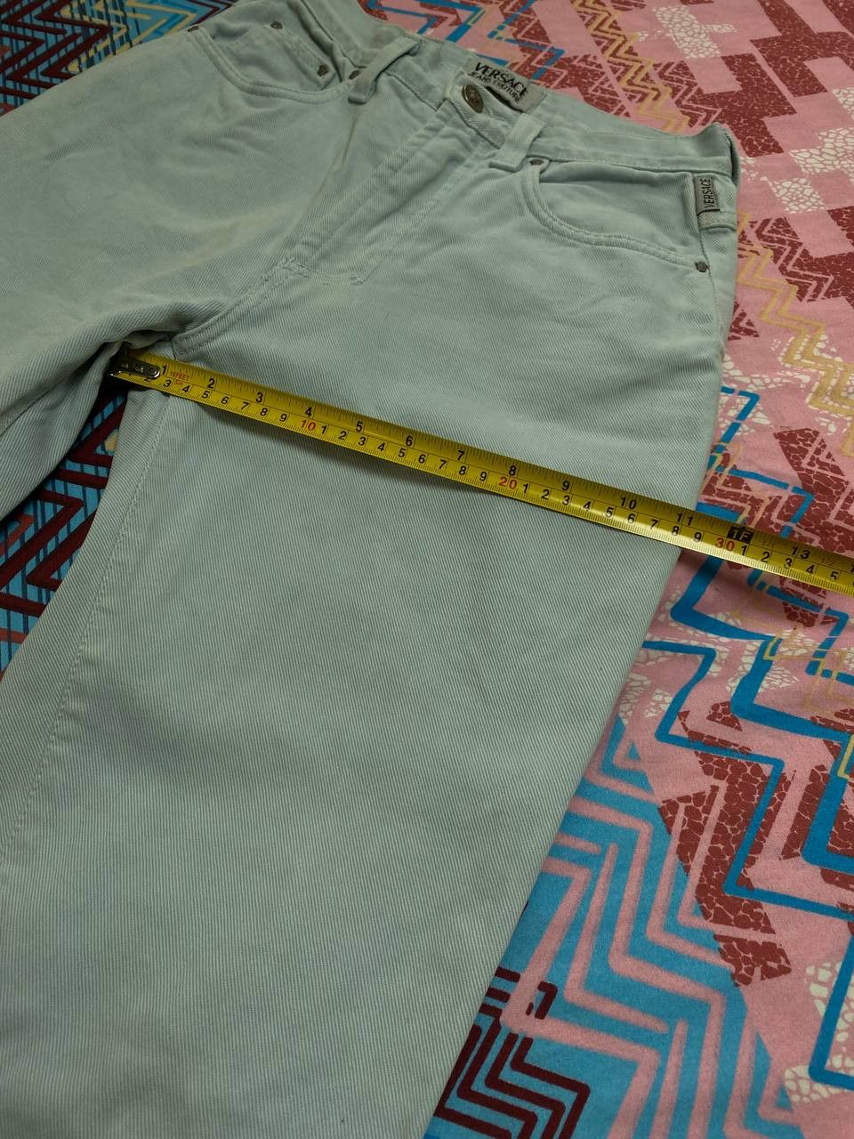Versace × Versace Jeans Couture × Vintage Versace Jeans Couture Vintage Y2k Denim Pants womens Size 29" - 12 Thumbnail