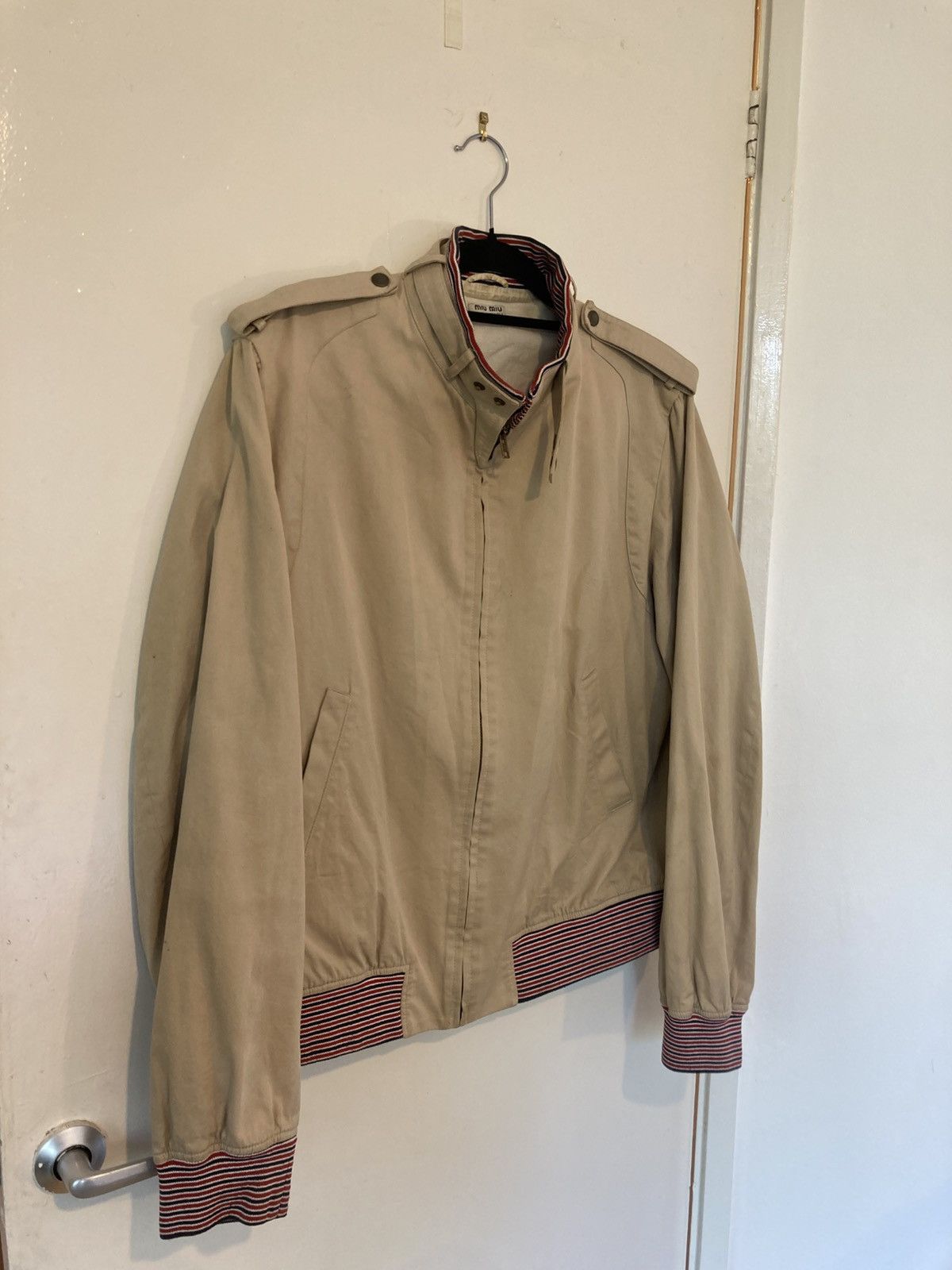ジャケット・アウター 90s archive miumiu standcollar long coat INTO · INTO