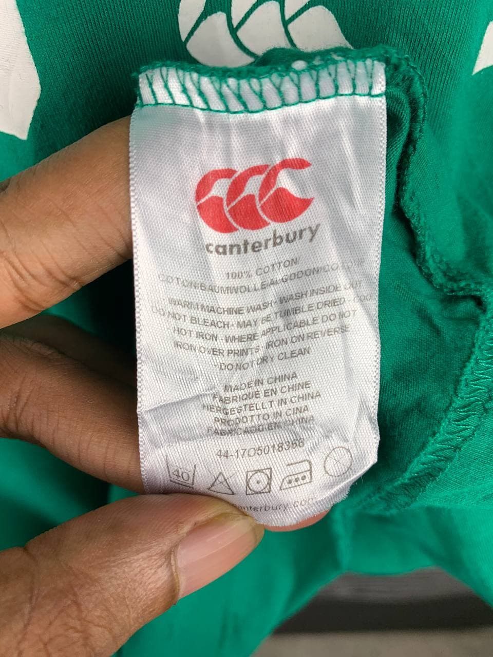 Canterbury of New Zealand Canterbury CCC Irish Rugby Football Union IRFU Heritage Tee Size US XL / EU 56 / 4 - 6 Thumbnail