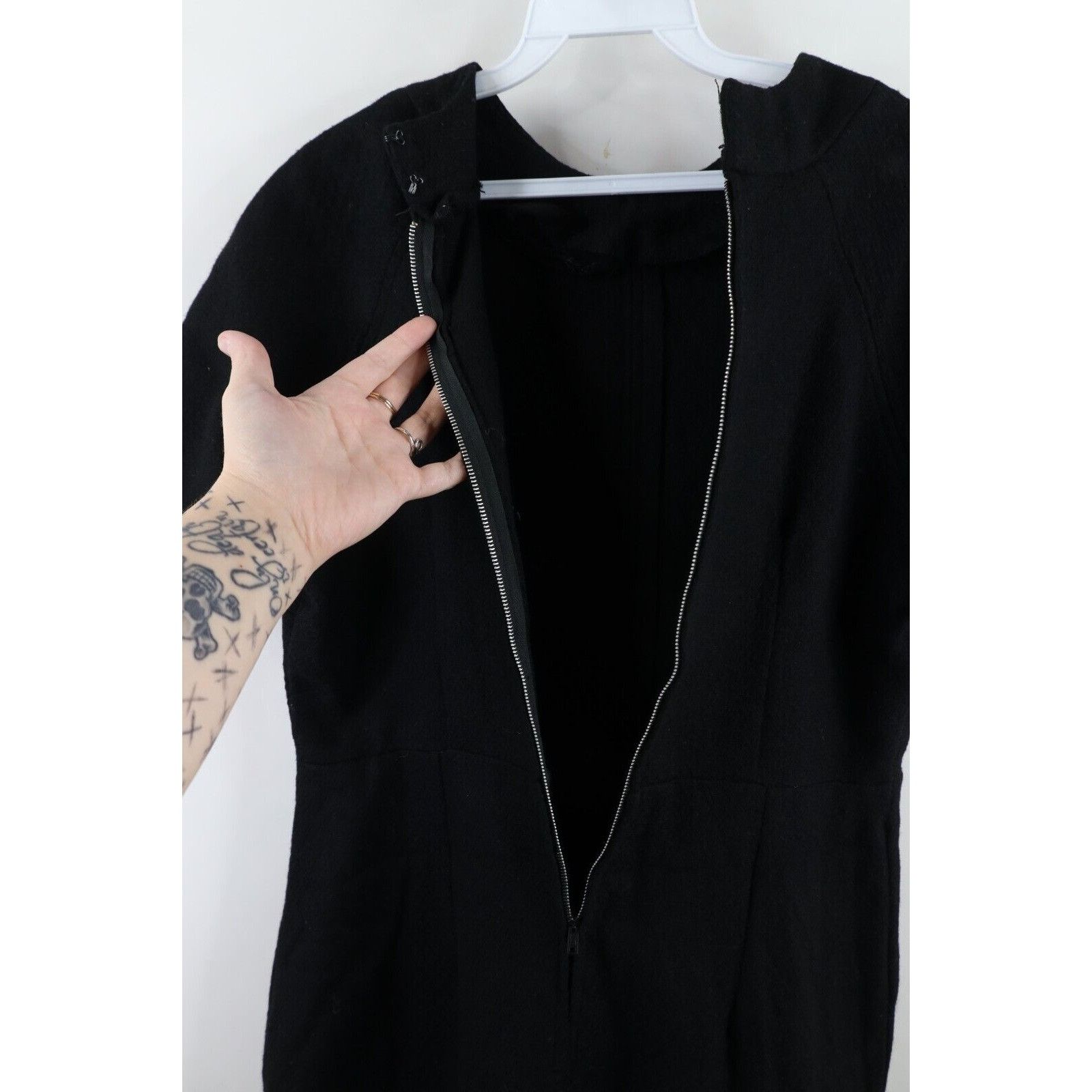 Vintage Vintage 50s 60s Rockabilly Wool Knit Dress Size XXL / US 16-18 / IT 52-54 - 8 Thumbnail