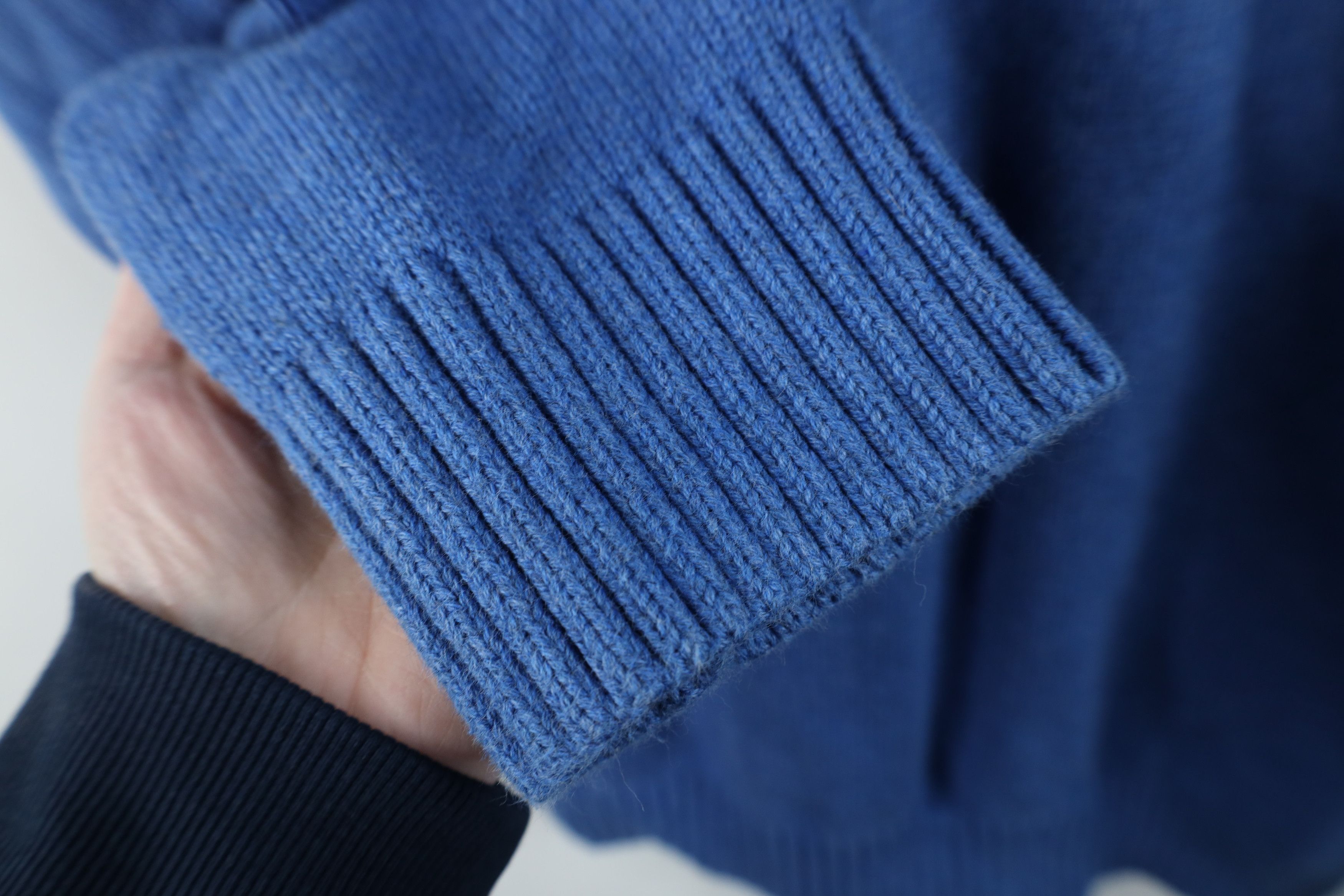 L.L. Bean Vintage 90s LL Bean Heavy Cotton Knit Crewneck Sweater Blue Size US XL / EU 56 / 4 - 5 Thumbnail