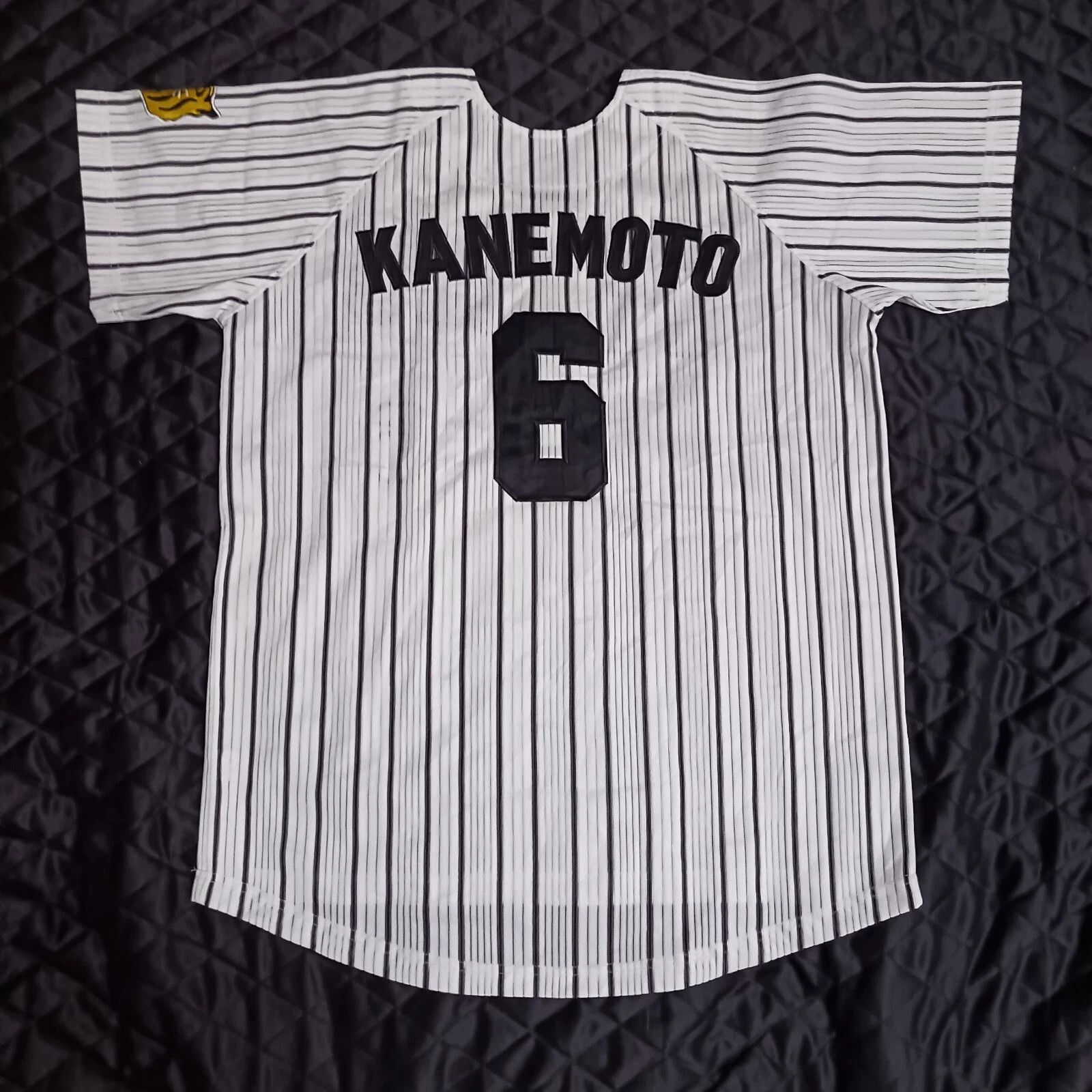 MLB Hanshin Tigers Tomoaki Kanemoto Japanese Baseball Jersey Size US L / EU 52-54 / 3 - 4 Thumbnail