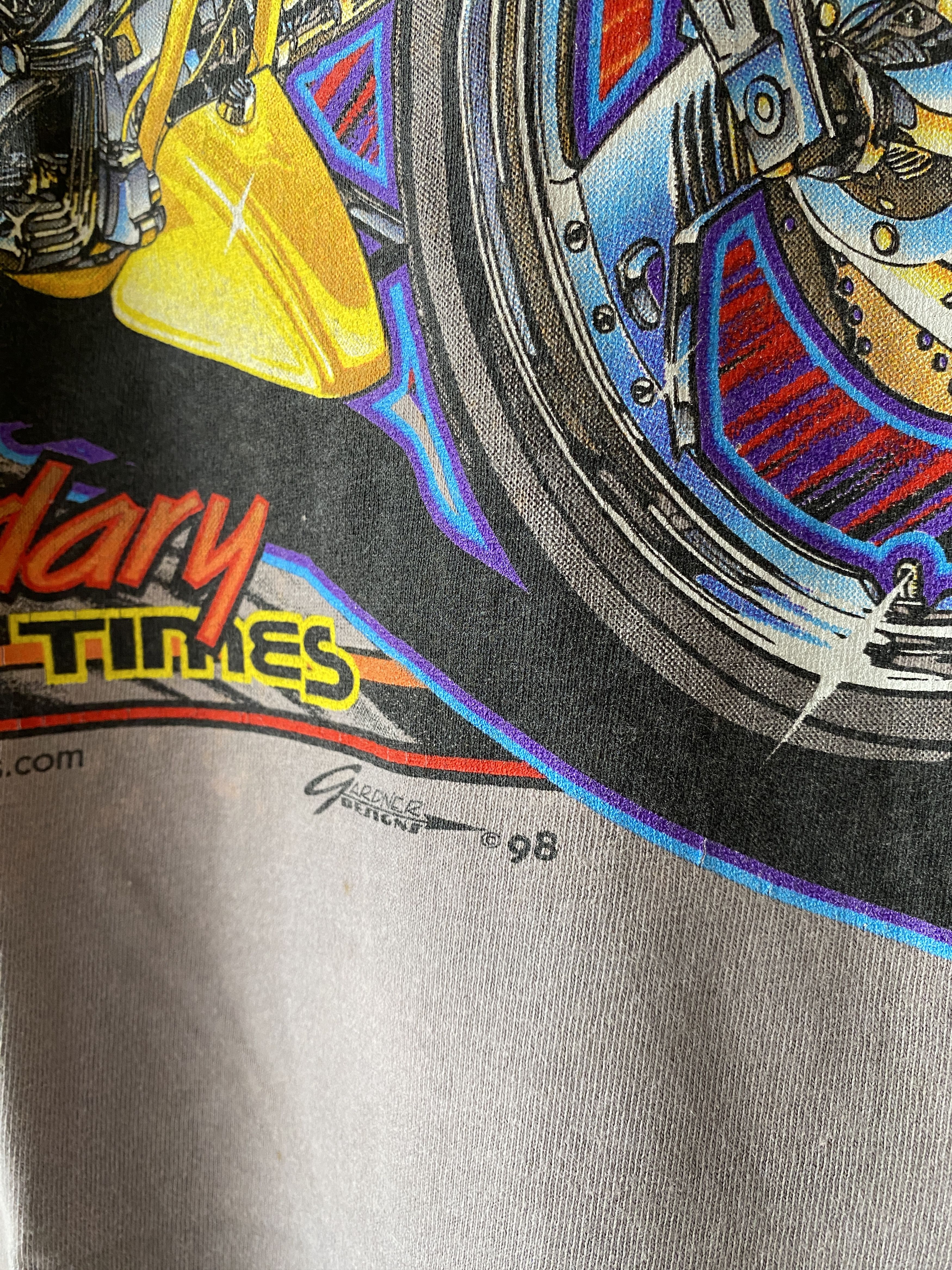 Hanes VINTAGE 90’ STURGLS MOTORCYCLE T SHIRT Size US XL / EU 56 / 4 - 4 Thumbnail