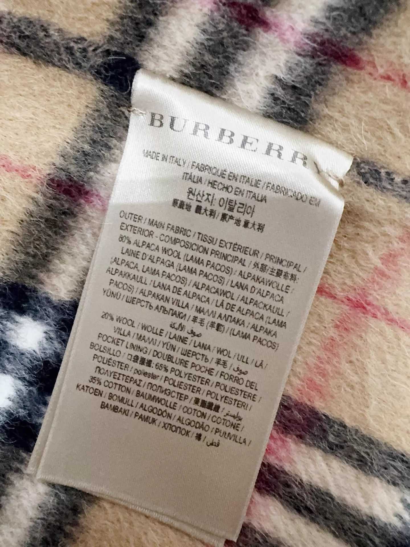 Burberry Burberry DB Check Alpaca Wool Coat UK6 New w/ Tags Size XS / US 0-2 / IT 36-38 - 6 Thumbnail