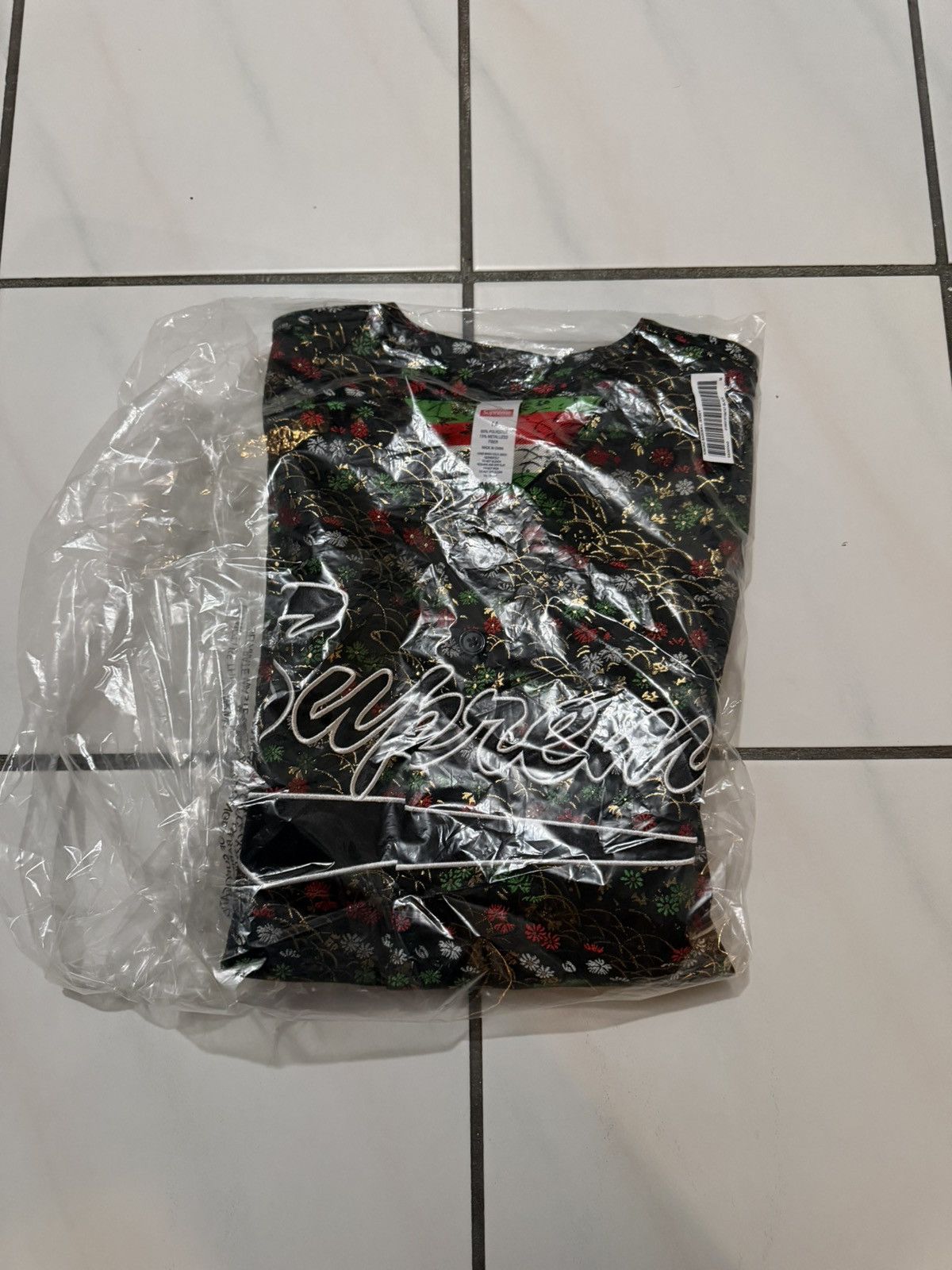 Supreme Floral jacquard Baseball Jersey Size US M / EU 48-50 / 2 - 1 Thumbnail