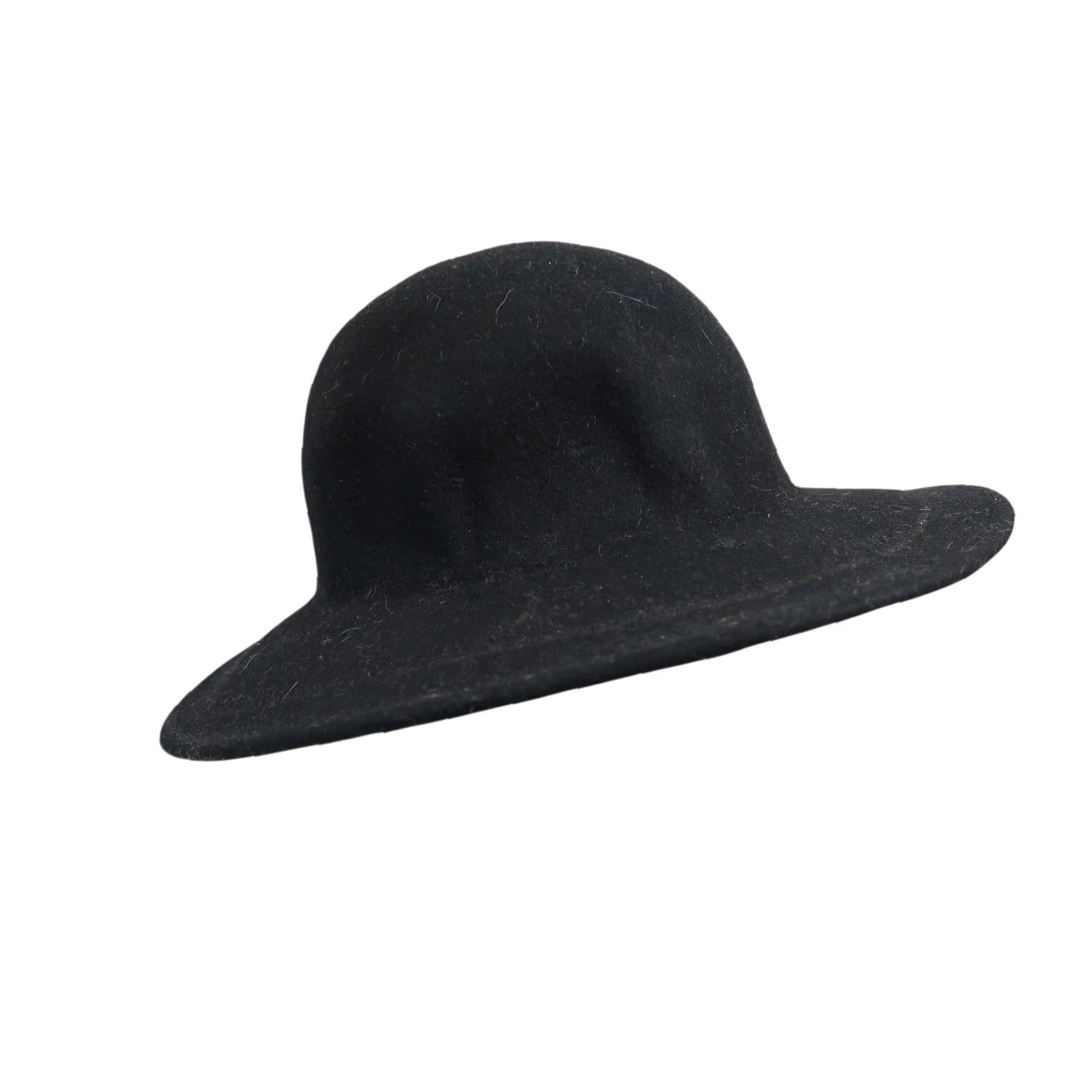 Bdg BDG Urban Outfitters Fedora Hat Black Wool Wide Brim Round Top Floppy Hat Women One Size Boho Size ONE SIZE - 3 Thumbnail