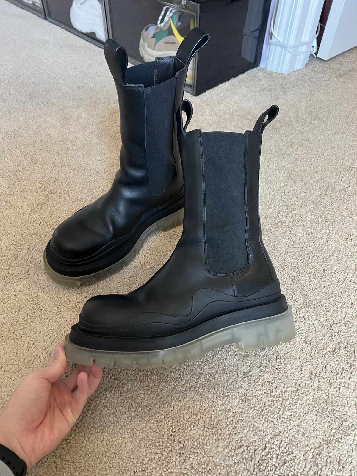Bottega Veneta Bottega Veneta The Tire Chelsea boots clear sole Size US 7 / EU 40 - 4 Thumbnail