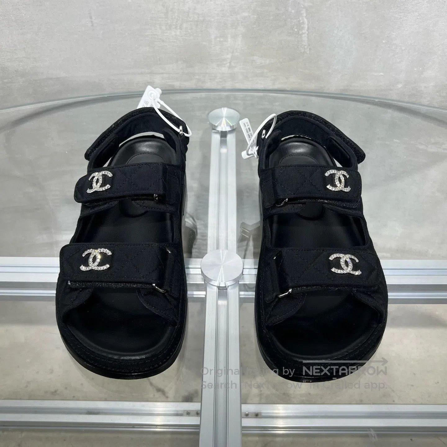 Chanel Chanel Double-C Water Drill Magic Cooling Sandals Size US 6.5 / IT 36.5 - 2 Thumbnail