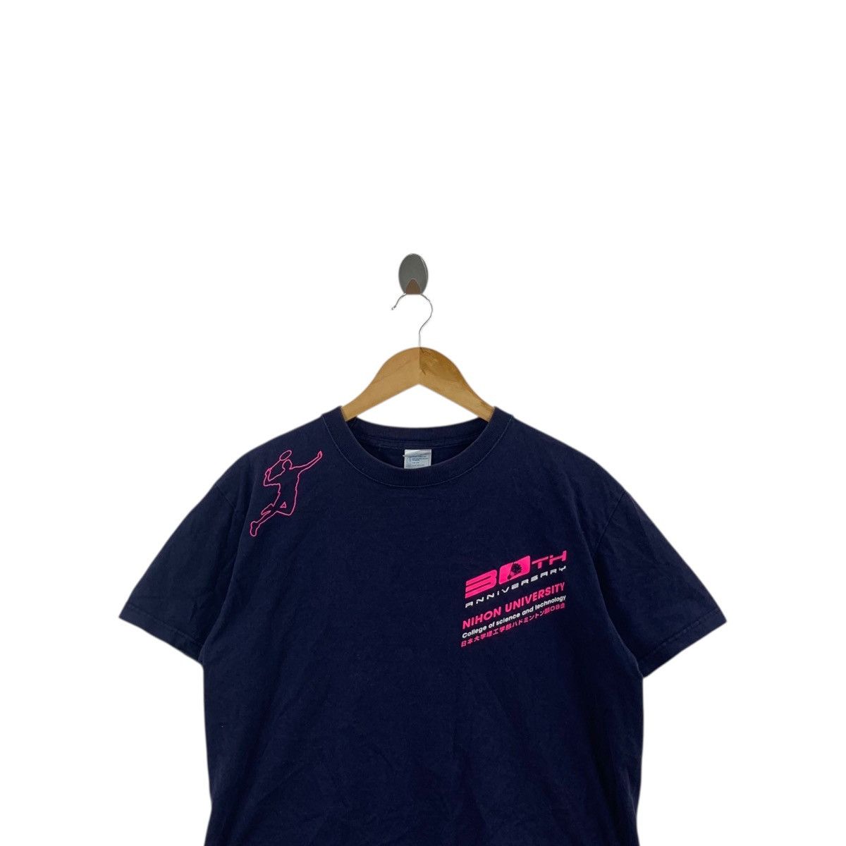 Other NIHON UNIVERSITY BADMINTON 30th Anniversary Tee Shirt Top Size L / US 10 / IT 46 - 2 Thumbnail