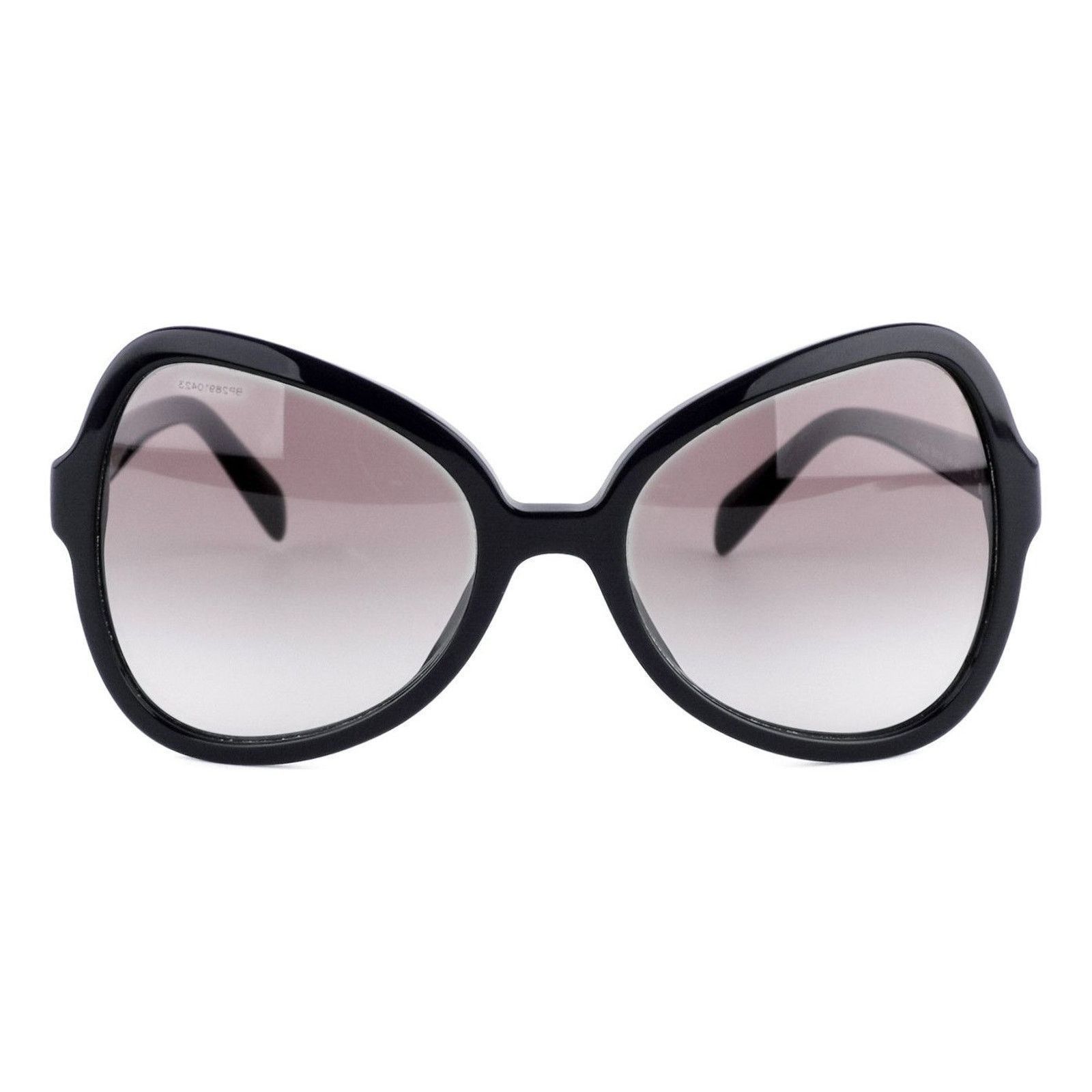 Prada Prada Silver Logo Oversized Oval Black Mask Sunglasses Size ONE SIZE - 2 Thumbnail