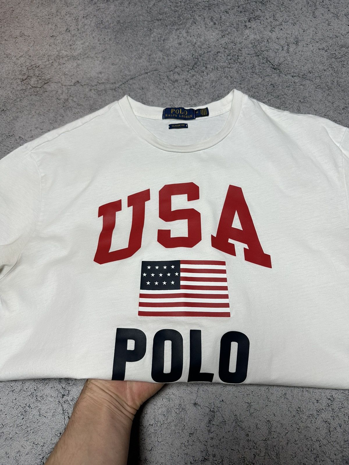Polo Ralph Lauren Polo Ralph Lauren USA Flag Big Logo T-Shirt Size US M / EU 48-50 / 2 - 5 Thumbnail