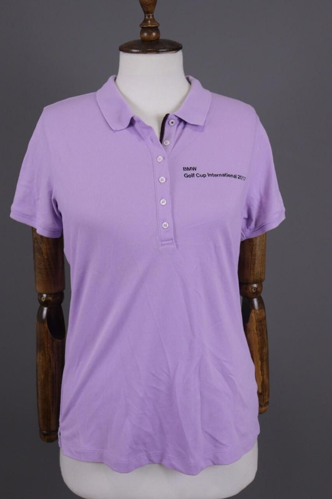 KJUS KJUS Ladies Sanna Polo S/S Purple BMW Polo Shirt Size 40 / L Size M / US 6-8 / IT 42-44 - 1 Thumbnail