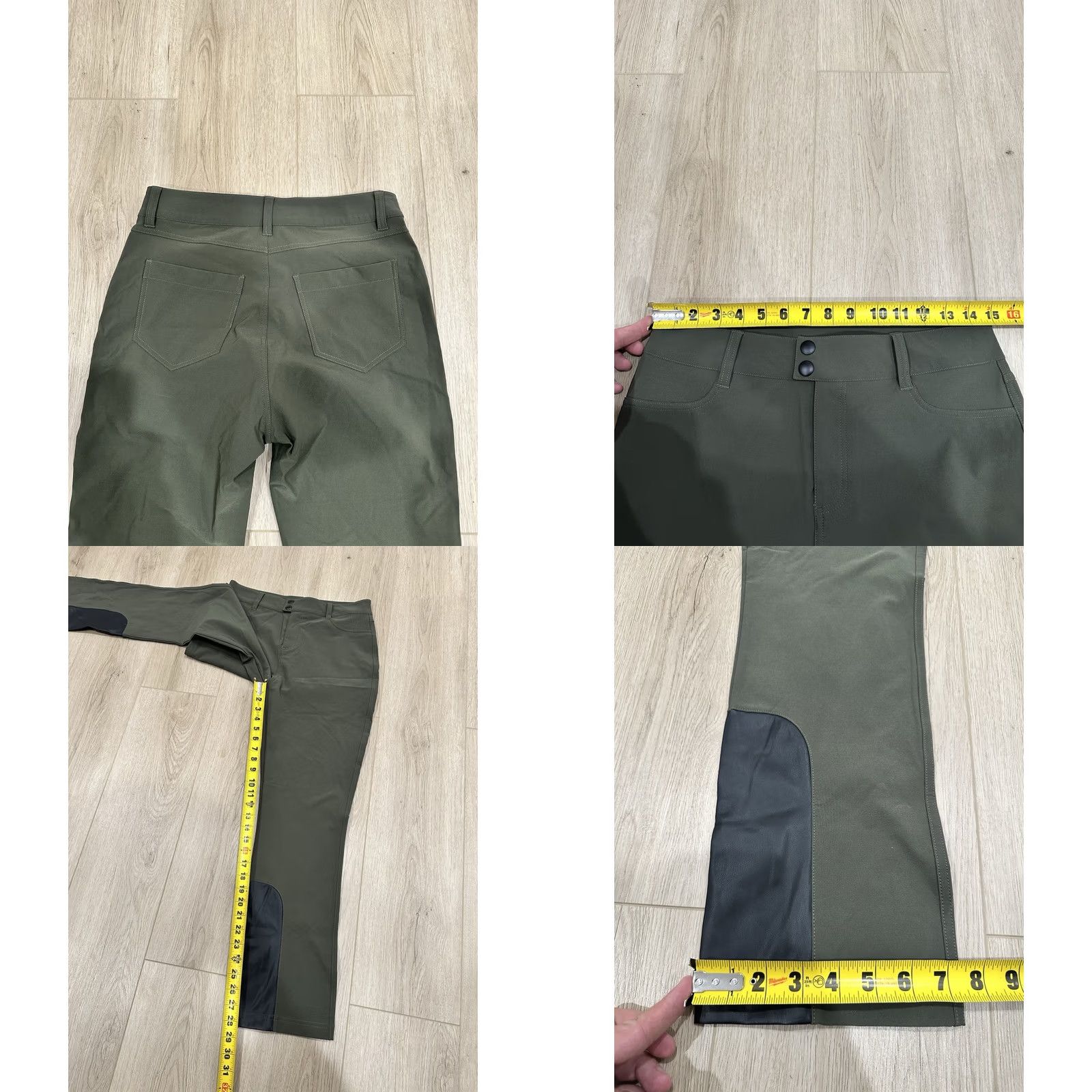 Olive NWT Alp-n-Rock Naomi Straight Leg Pants Olive Size Medium Olive Green Nylon Spandex Dress Pants Front Flat Front Comfort Stretch Womens Pants Size 32" / US 10 / IT 46 - 9 Thumbnail