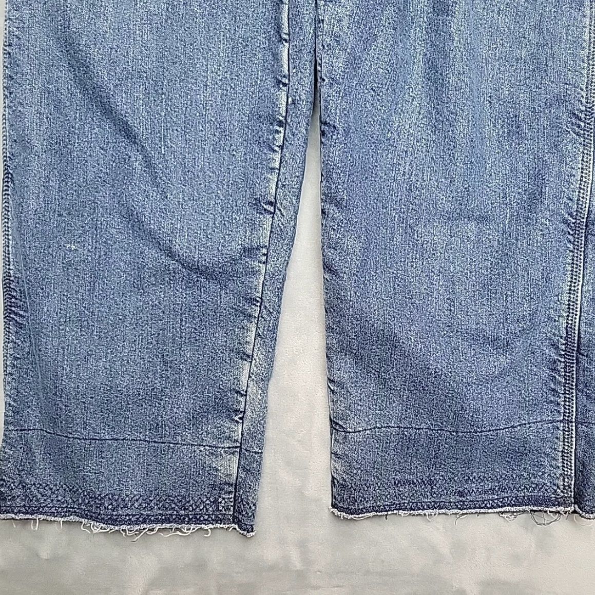 Wrangler Wrangler Jeans Men 34x34 (34x30) Blue Denim Lined Baggy Carpenter Cargo Workwear Size US 34 / EU 50 - 2 Thumbnail