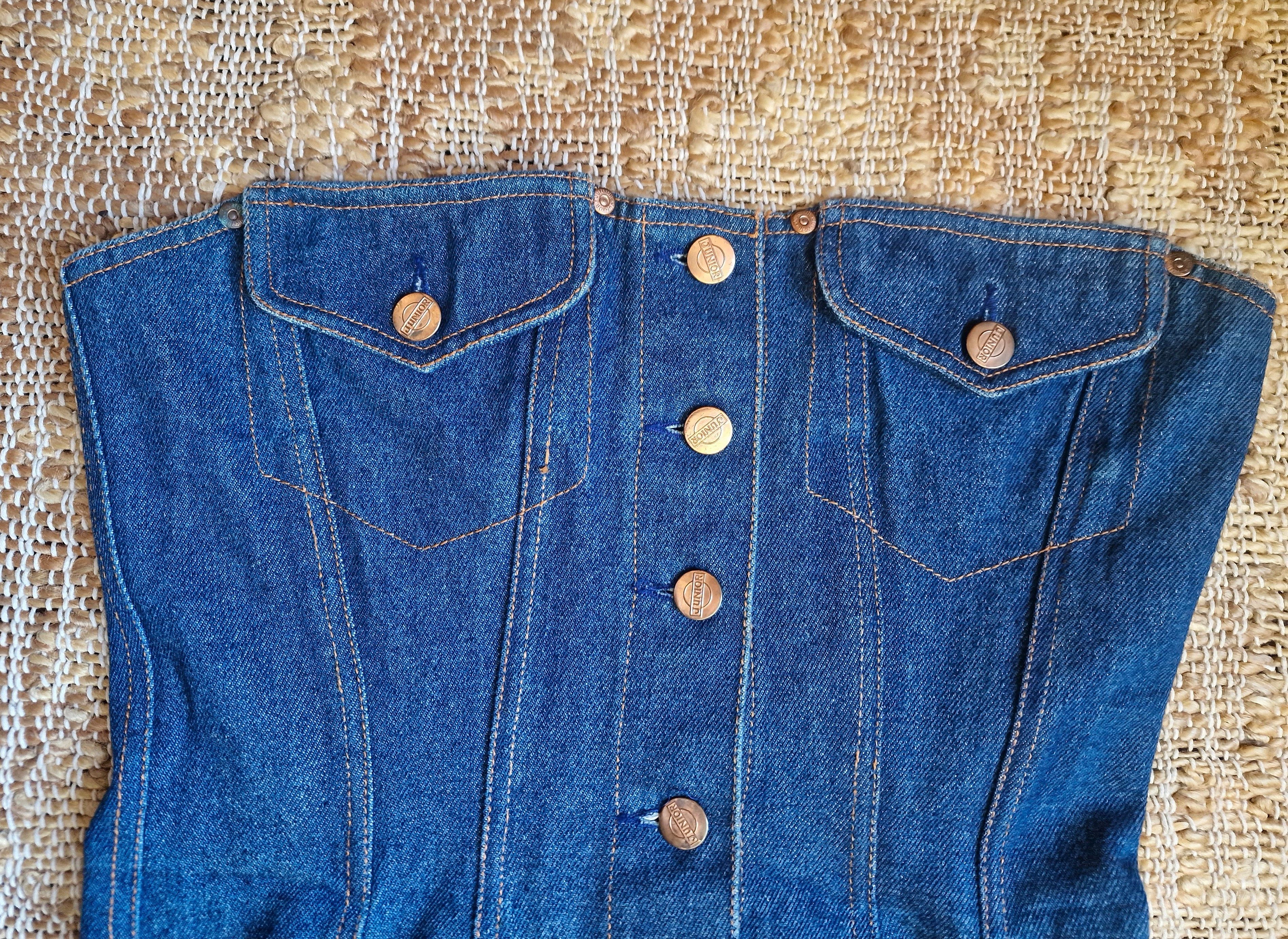 Jean Paul Gaultier 1992 DD Denim Bustier Large Medium Dress