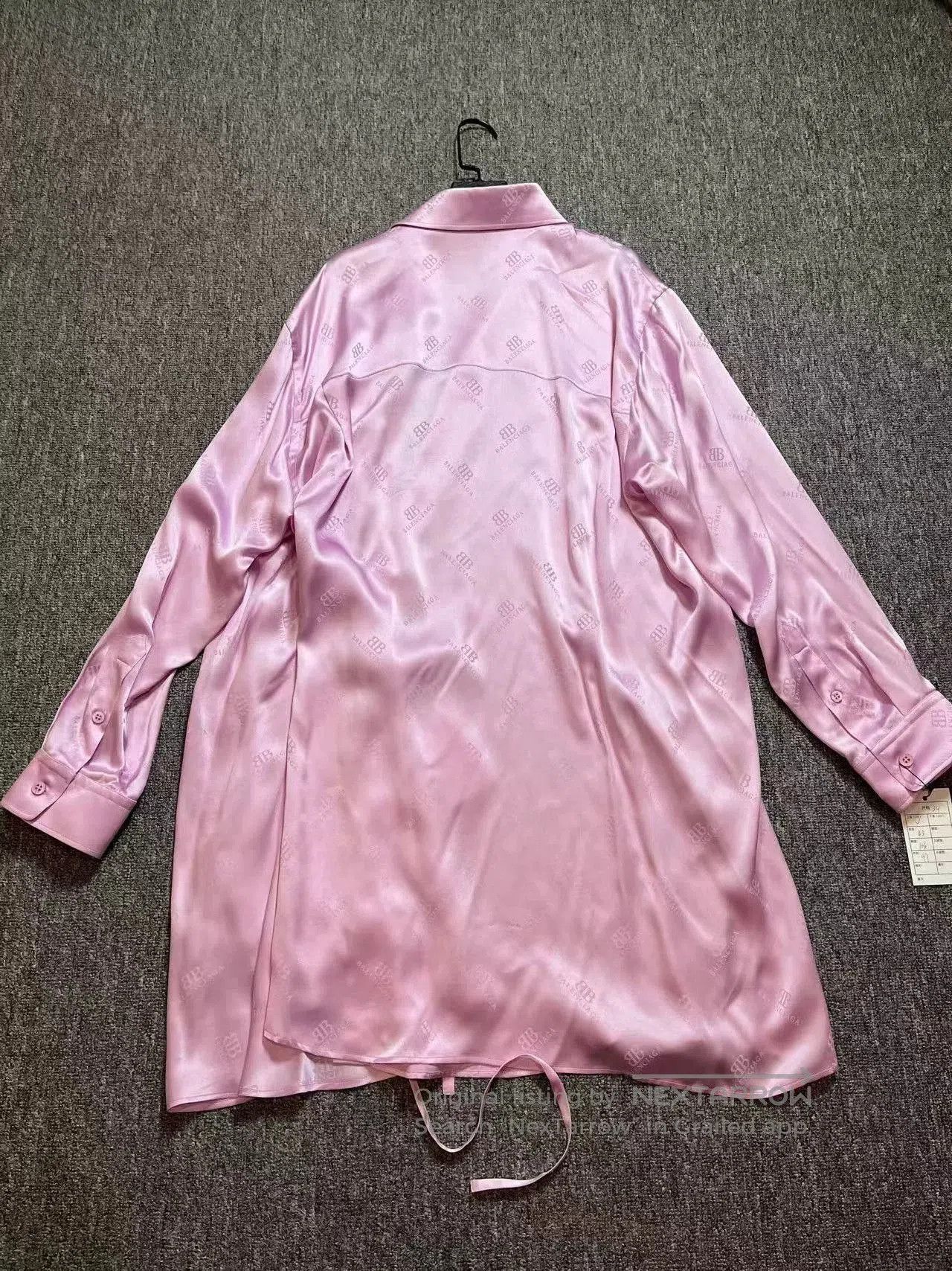 Balenciaga Balenciaga Pink Logo Print Dress. Size XXS / US 00 / IT 34 - 2 Thumbnail