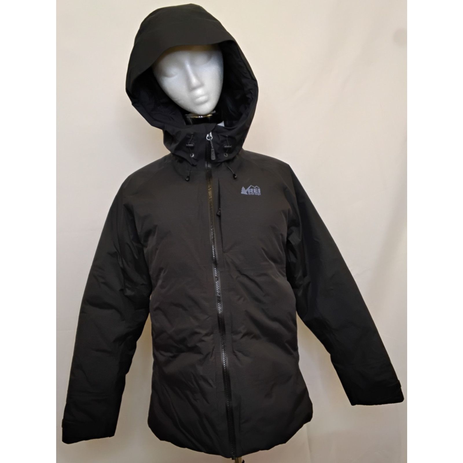 Rei REI Stormhenge Hydrowall 2L Down Jacket Women's M Black Hood Size M / US 6-8 / IT 42-44 - 2 Thumbnail