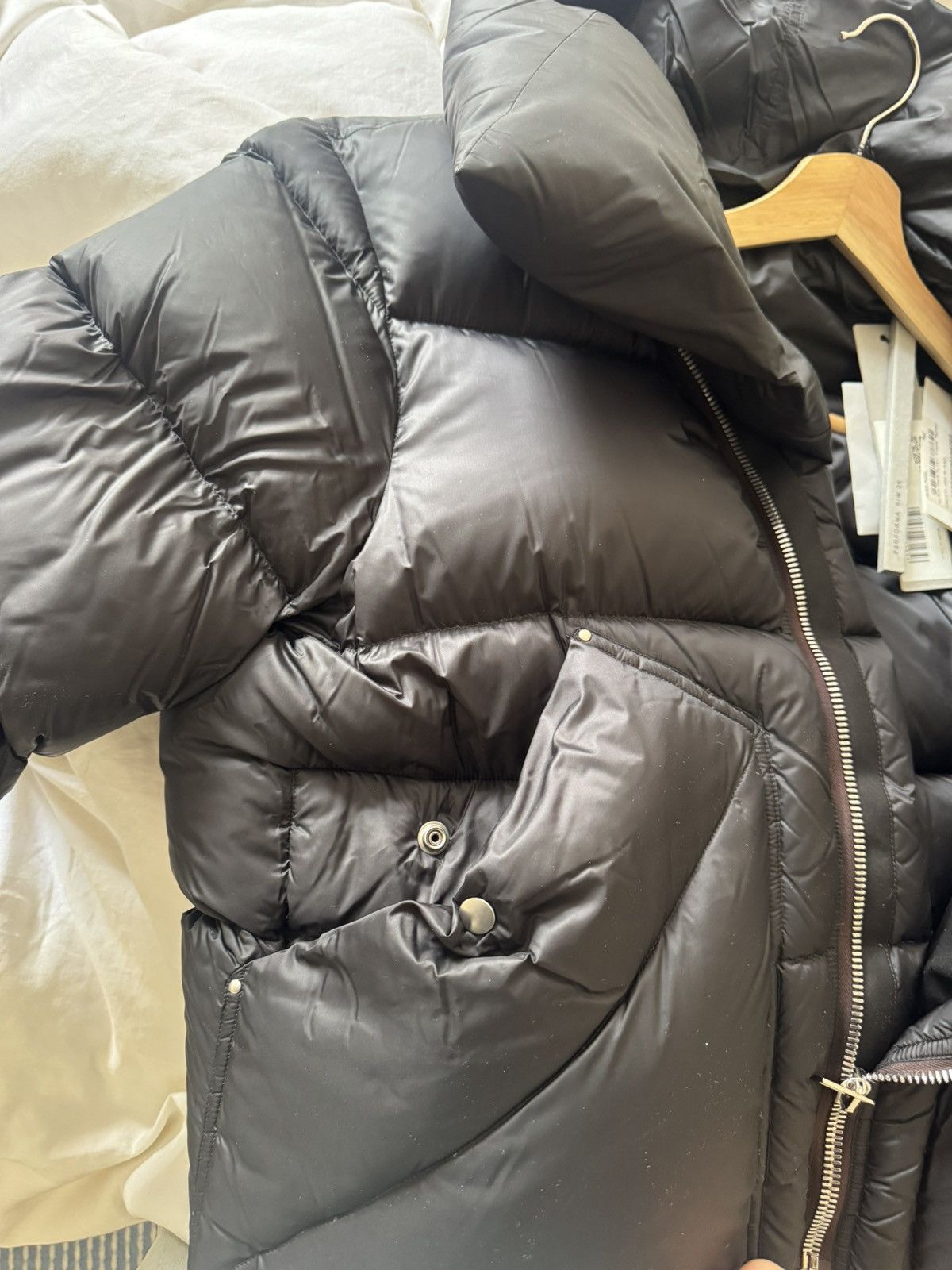 Rick Owens Performa FW20 Mountain Duvet Puffer Asymmetric Zip Size US XS / EU 42 / 0 - 5 Thumbnail