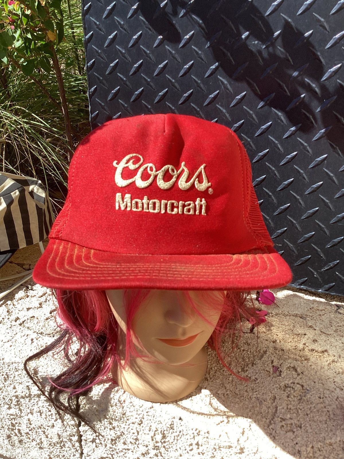 Other Vtg 90s Coors motorcraft USA made OSFA snapback hide Size ONE SIZE - 1 Thumbnail