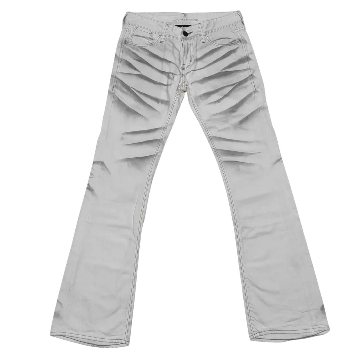 14th Addiction FLARE🔥 MURDER LICENSE Smokes Whiskers Denim Size US 30 / EU 46 - 1 Thumbnail