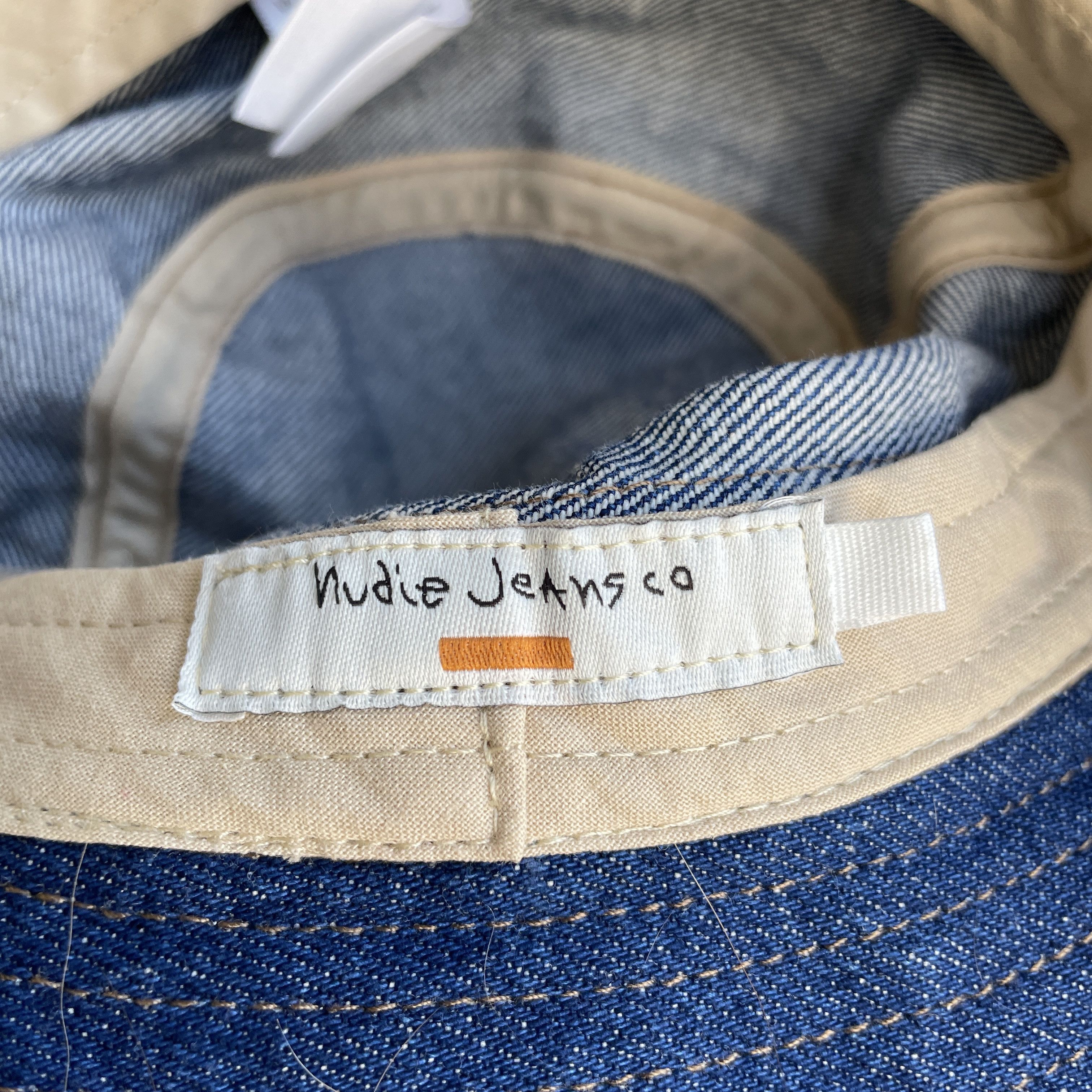 Nudie Jeans Nudie Jeans Martinsson 90's Denim Indigo Bucket Hat Size ONE SIZE - 6 Thumbnail