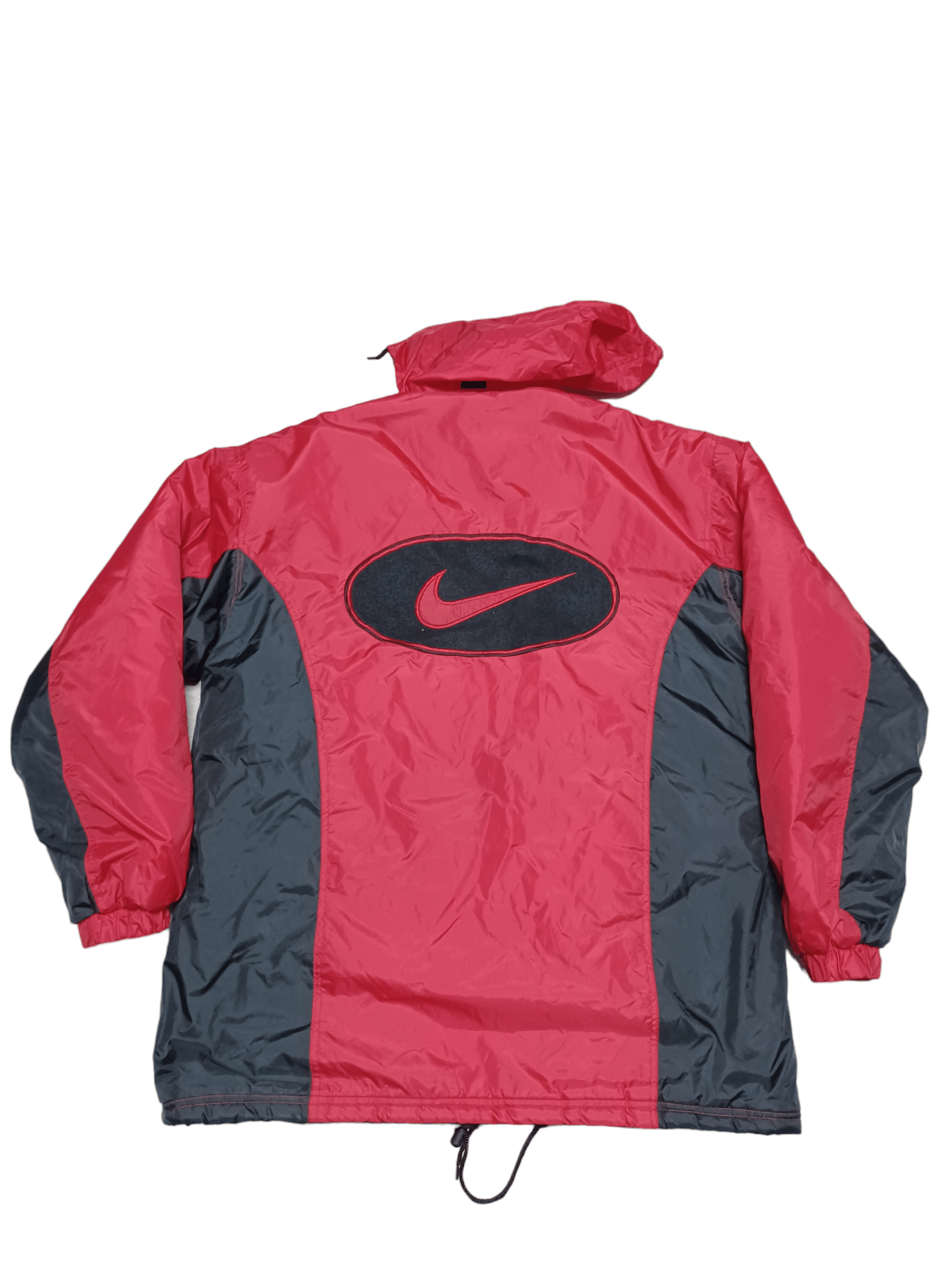 Nike VINTAGE BIG SWOOSH 90S NIKE BIGLOGO NYLON LONG JACKET Size US XL / EU 56 / 4 - 1 Thumbnail