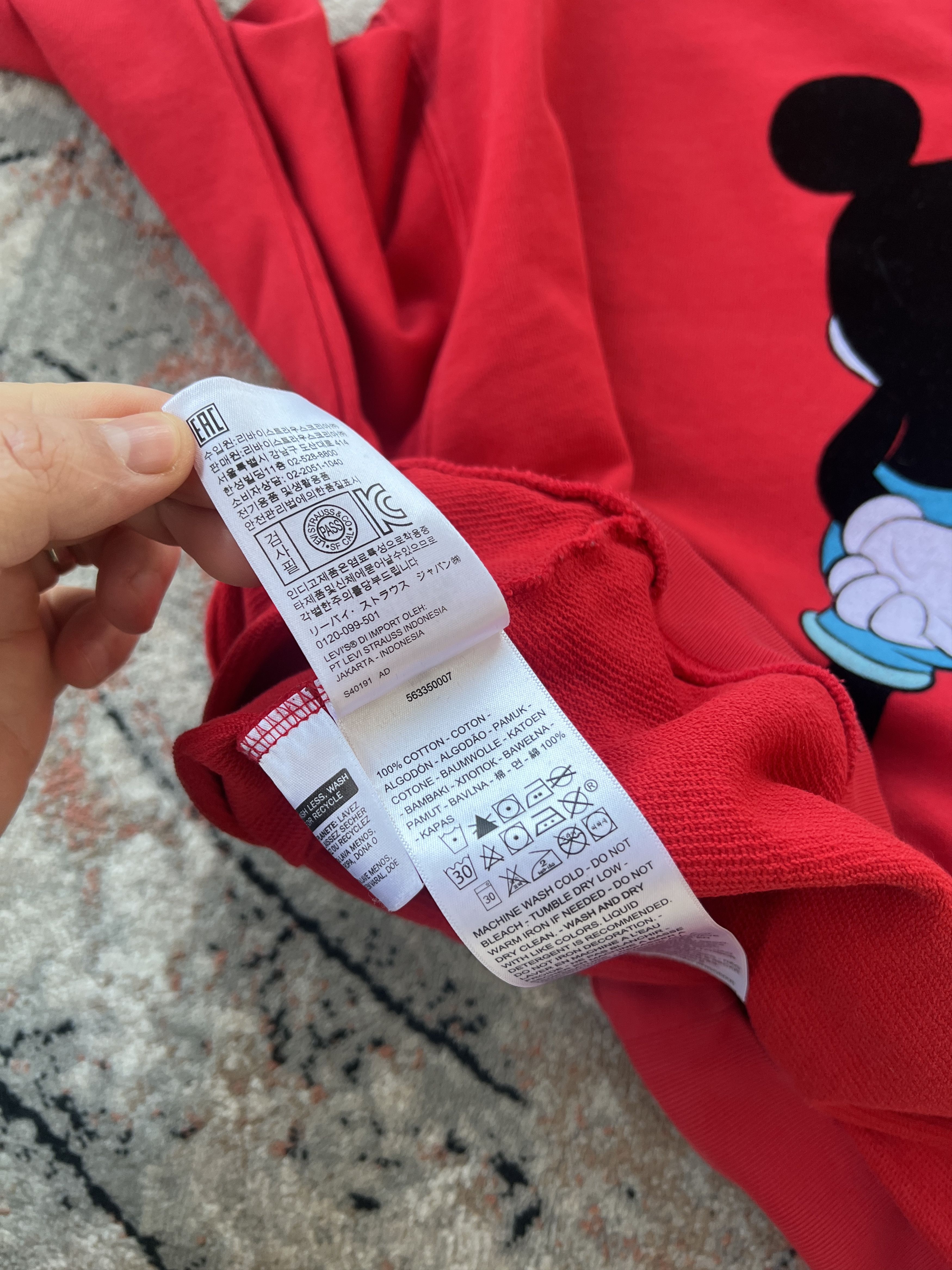 Disney Levi's Disney Mickey Mouse Sweatshirt Size US S / EU 44-46 / 1 - 9 Thumbnail