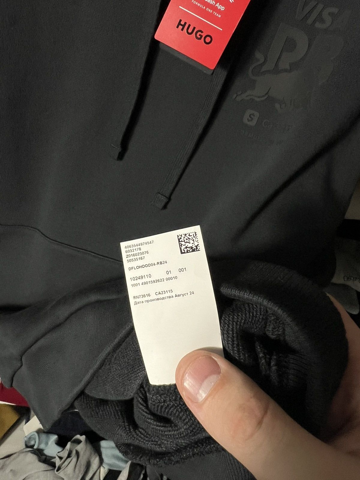 Hugo HUGO Red Bull Racing Oversized Hoodie Black F1 Visa Cash App Size US S / EU 44-46 / 1 - 18 Thumbnail