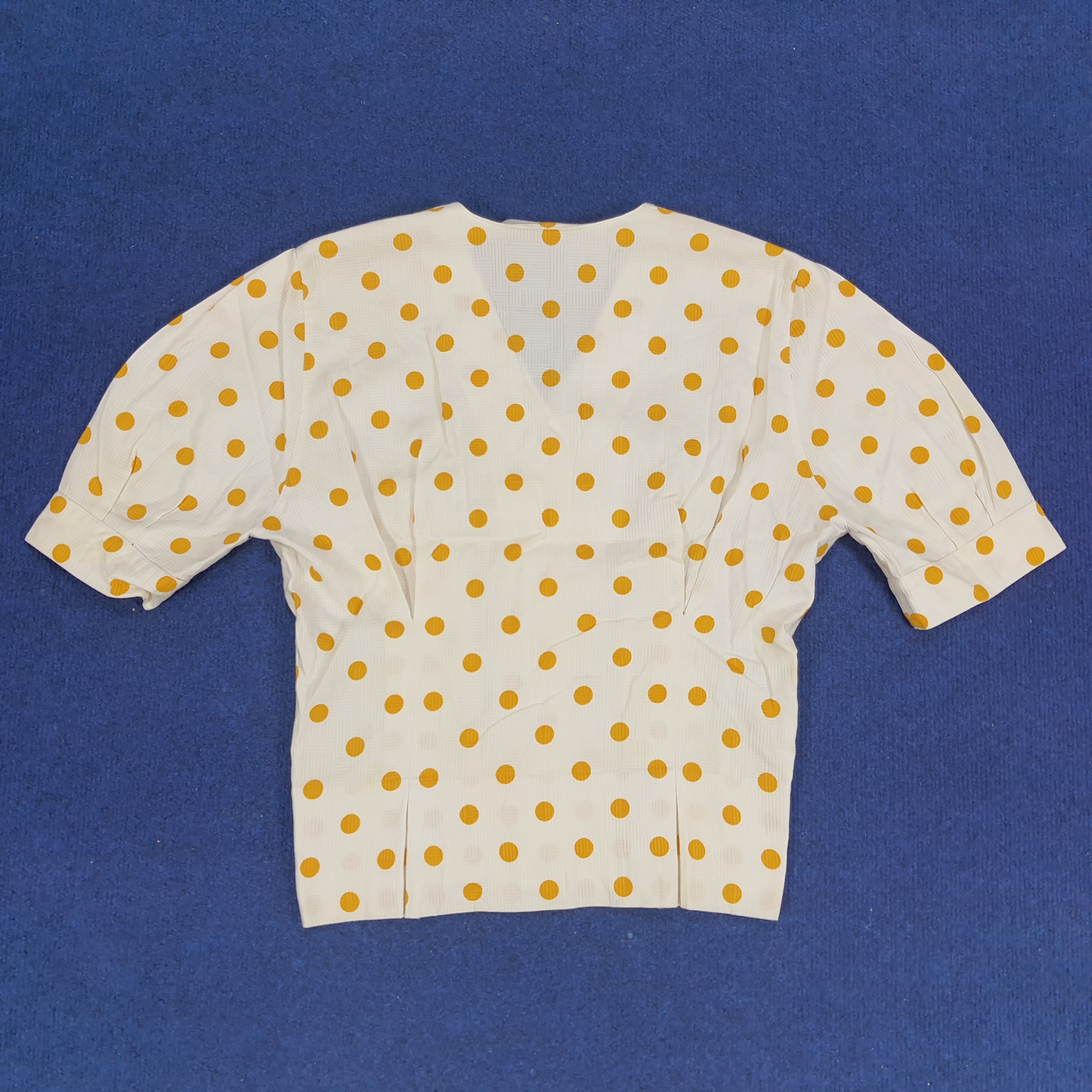 Christian Dior Monsieur × Vintage Vintage Christian Dior Pret A Porter Polka Dot Blouses Size S / US 4 / IT 40 - 3 Thumbnail