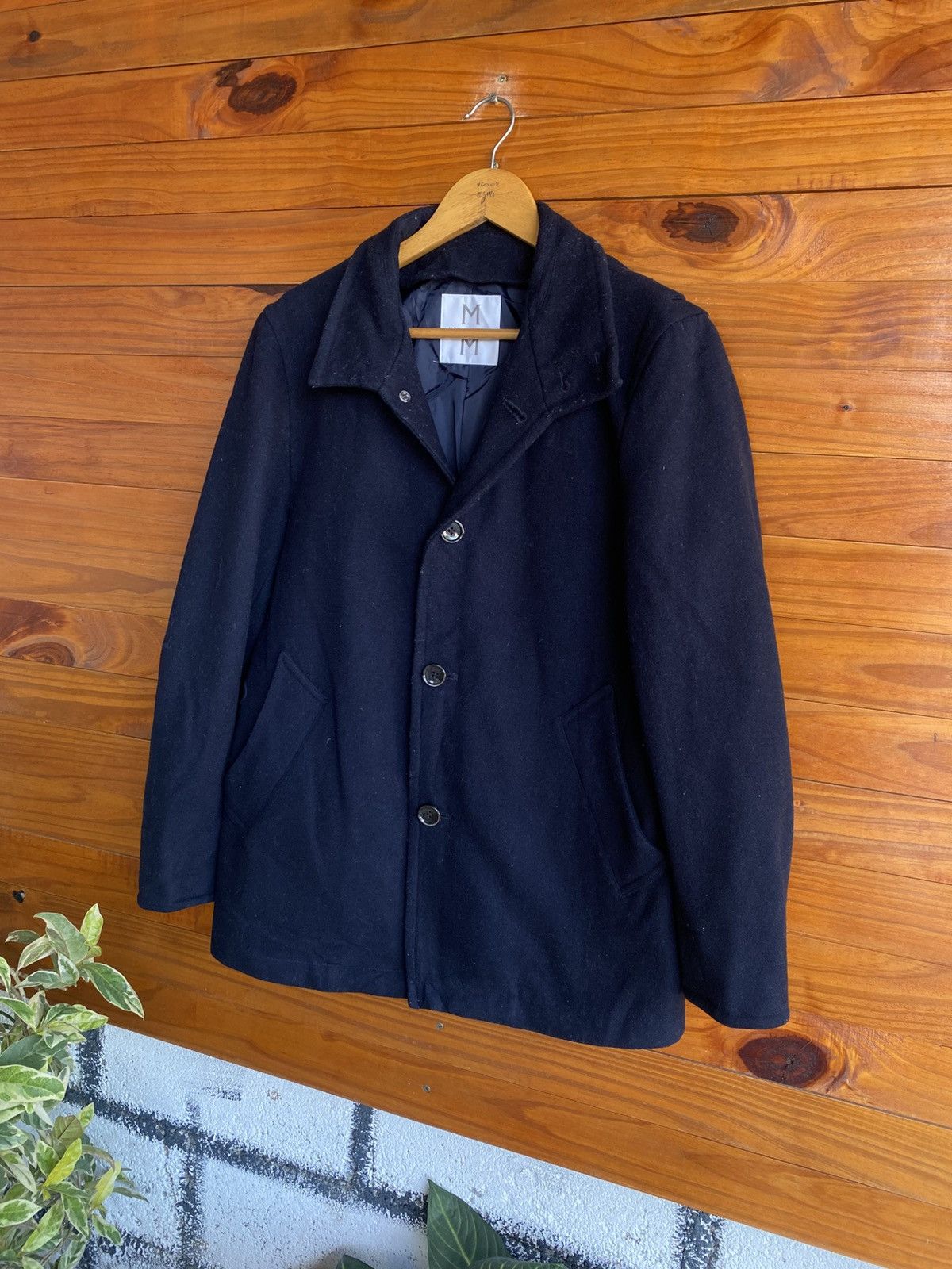Melrose Men’s Melrose Wool Blend Coat – Japanese Brand Classic Size US S / EU 44-46 / 1 - 4 Thumbnail
