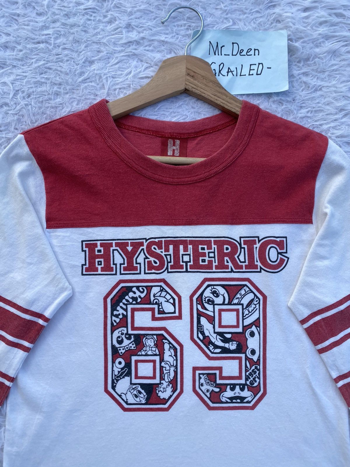 Hysteric Glamour Vintage Hysteric Glamour 69 Three Quarter T-shirt Size US S / EU 44-46 / 1 - 6 Thumbnail
