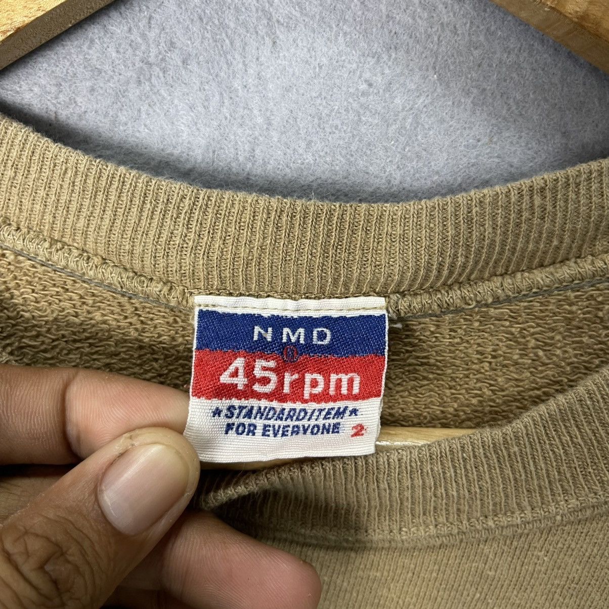 45rpm 45rpm NMD Short Sleeve Sweatshirt Beige Made in Japan Size US S / EU 44-46 / 1 - 7 Thumbnail