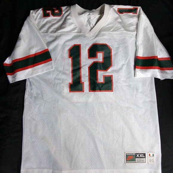 Nike Vintage Nike Jim Kelly Throwback Miami Hurricanes Jersey Size US XXL / EU 58 / 5 - 2 Thumbnail