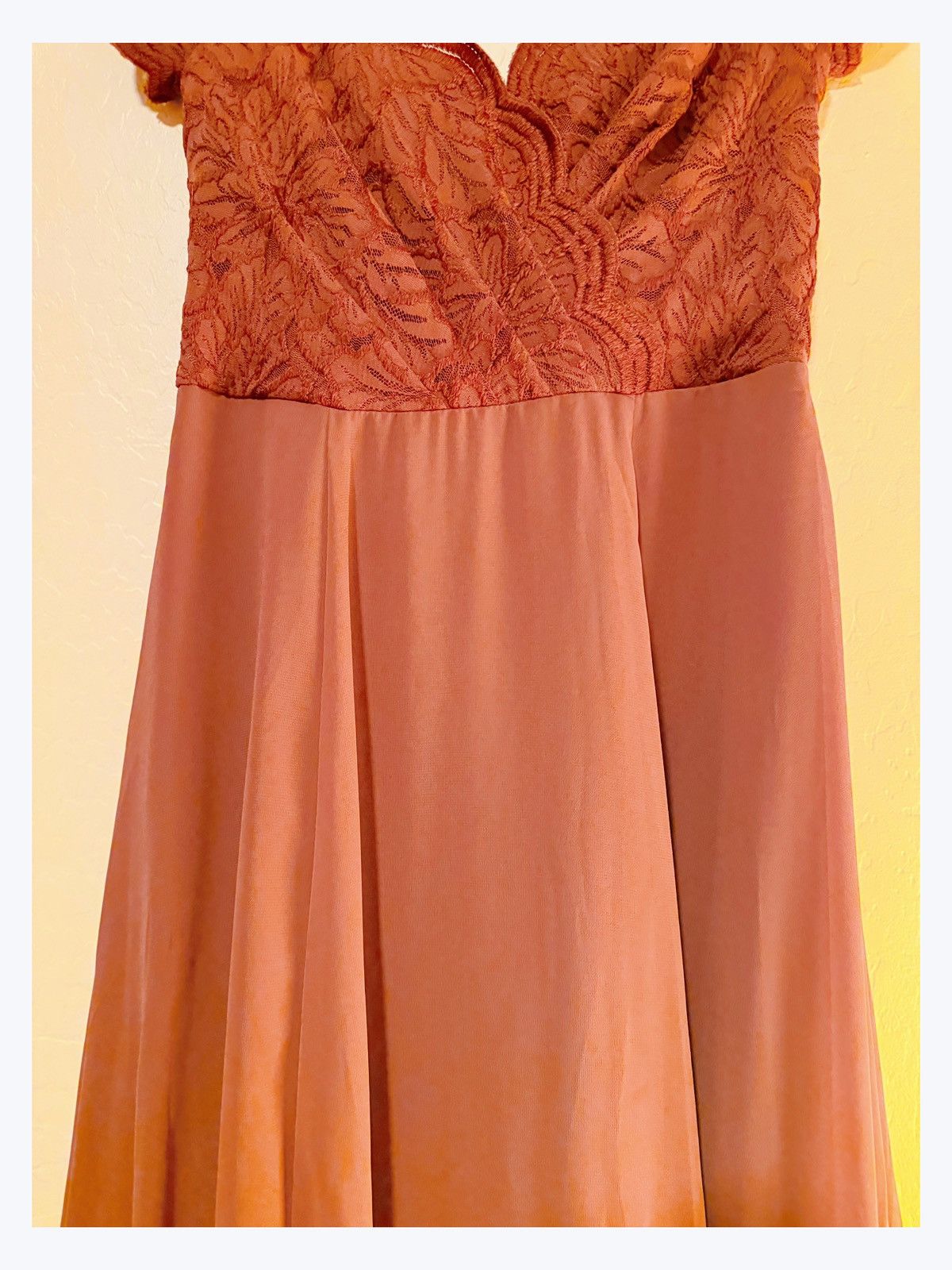 Other Celebrate DB Studio Lace Bodice Gown– Rust Red Elegance Size M / US 6-8 / IT 42-44 - 4 Thumbnail