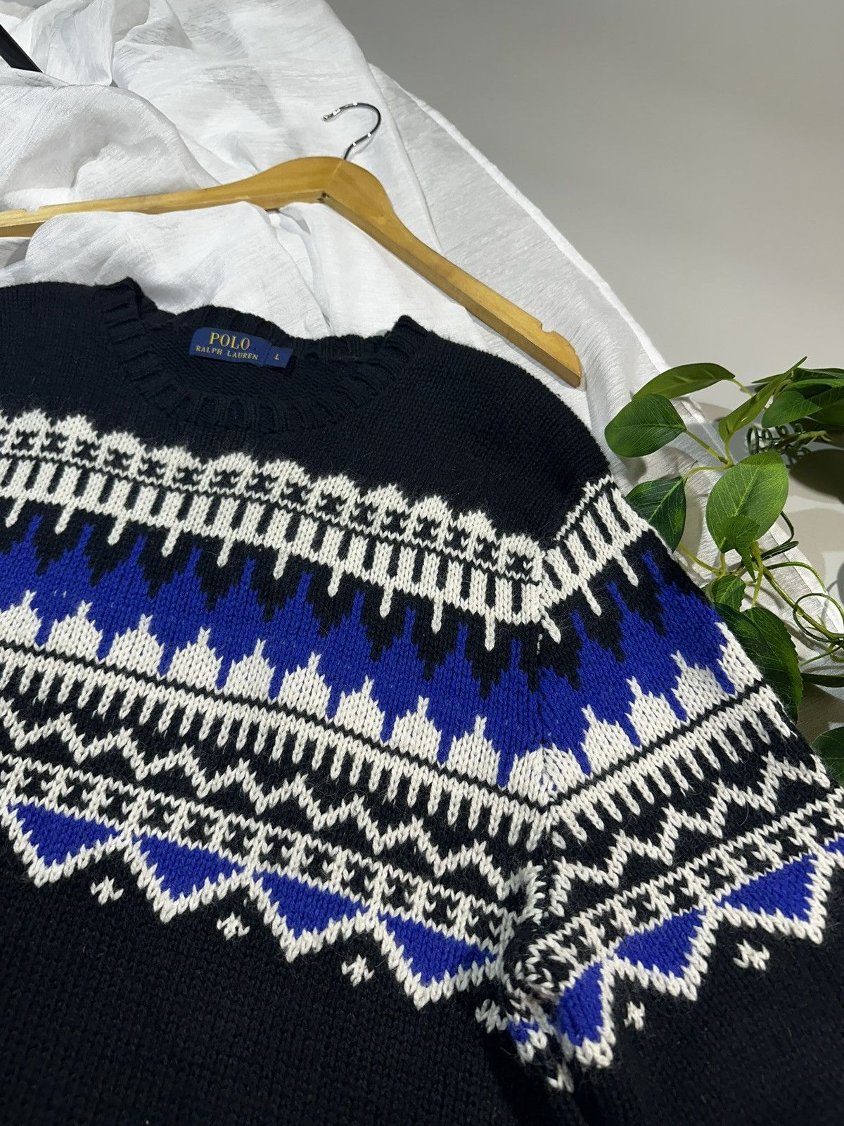 Polo Ralph Lauren Polo Ralph Lauren Fair Isle Wool Blend Sweater Jumper Knit Size US L / EU 52-54 / 3 - 4 Thumbnail
