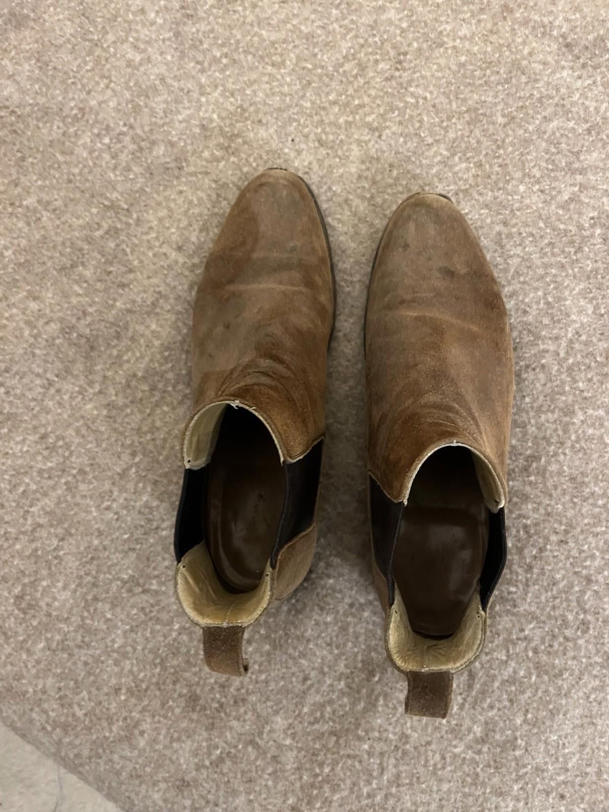 TAFT Taft Suede Tan Chelsea Boots Slip On Mens Size EU 43, US 10 Size US 10 / EU 43 - 2 Thumbnail