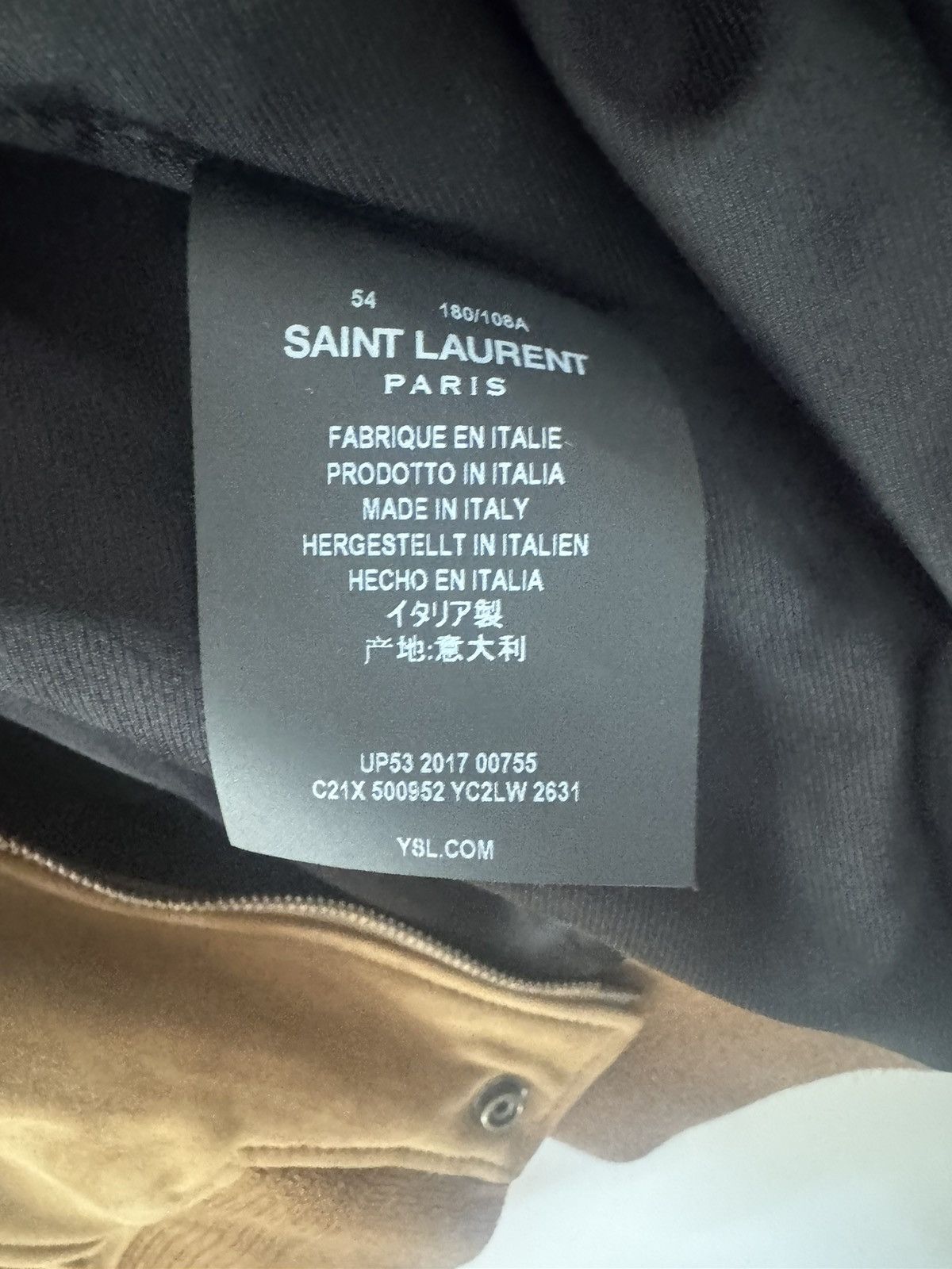 Saint Laurent Paris Beautiful Saint Laurent suede Bomber Jacket Size US L / EU 52-54 / 3 - 4 Thumbnail