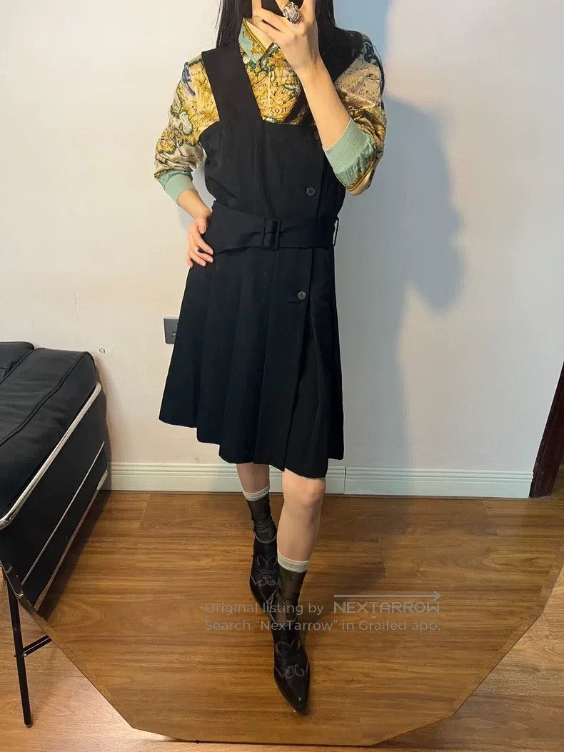 Comme des Garcons Comme des Garcons Pure Wool One Shoulder Strap Pleated Ski Size S / US 4 / IT 40 - 9 Thumbnail