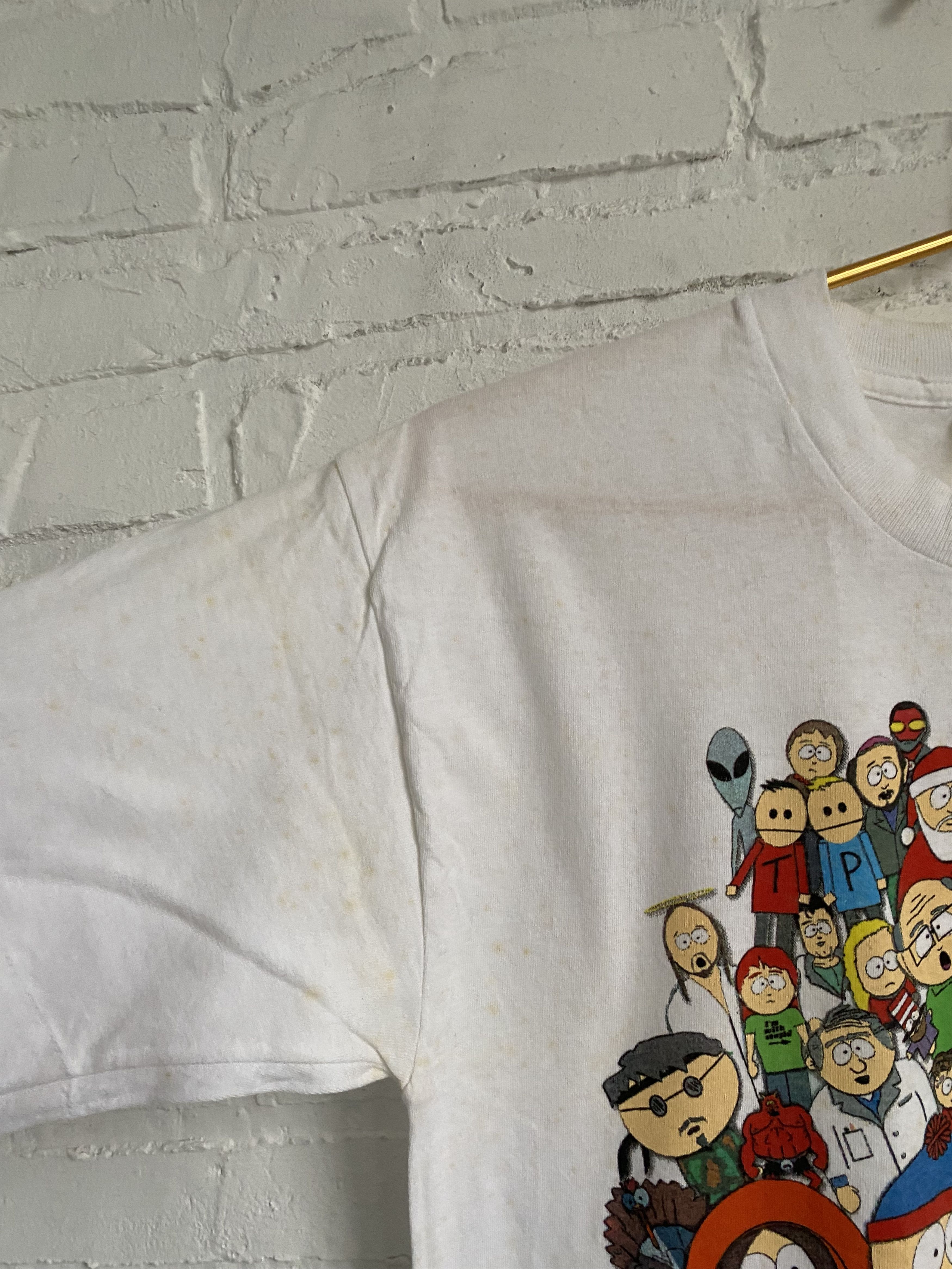 Cartoon Network × Vintage RARE Vintage 90s 1998 South park collage t-shirt Size US M / EU 48-50 / 2 - 5 Thumbnail