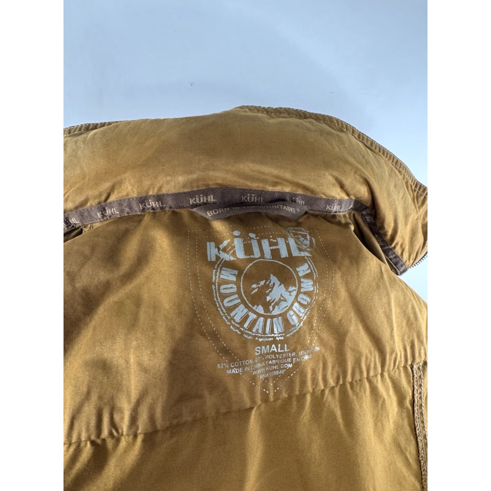 Vintage KUHL Hooded Mens S Field Jacket - Brown - Hiking Waxed Cotton Blend - Outdoor B2 EXCELLENT Size US S / EU 44-46 / 1 - 7 Thumbnail