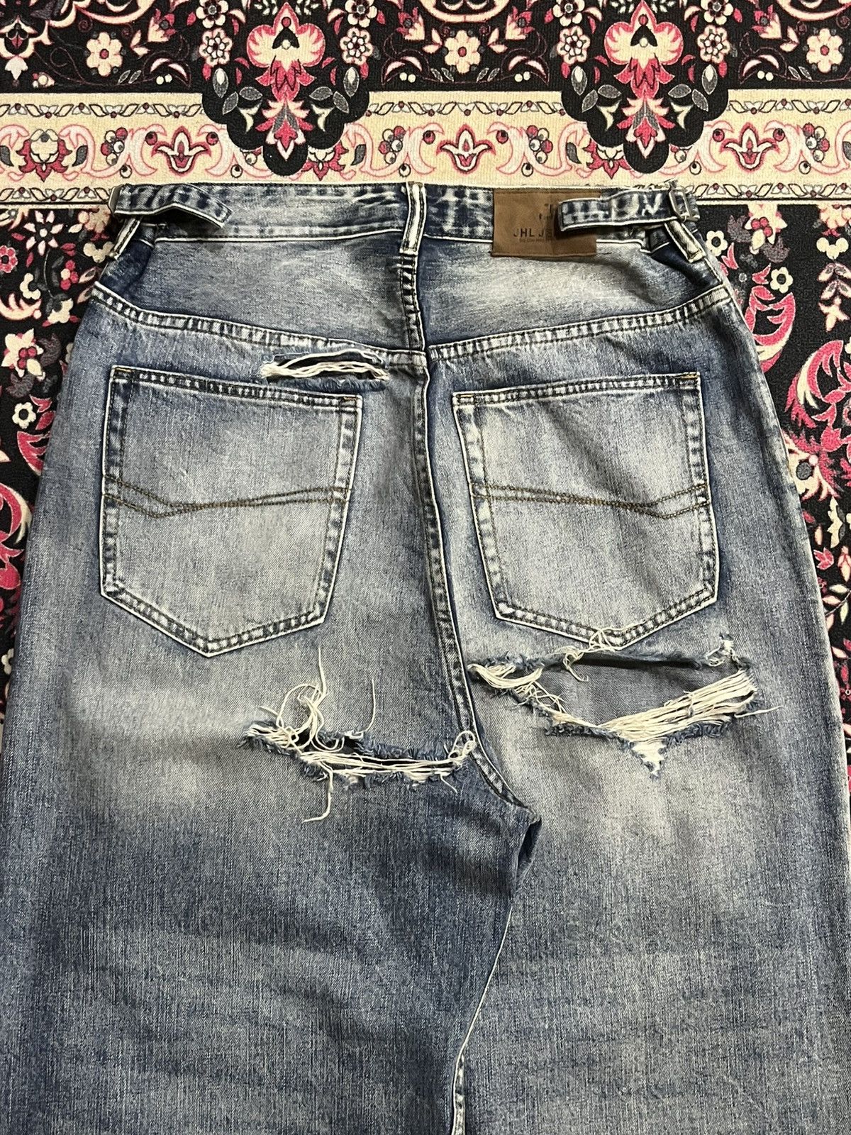 Other ⚡️Baggy⚡️Vintage JHL Jeans Blowout Distress Size US 32 / EU 48 - 9 Thumbnail