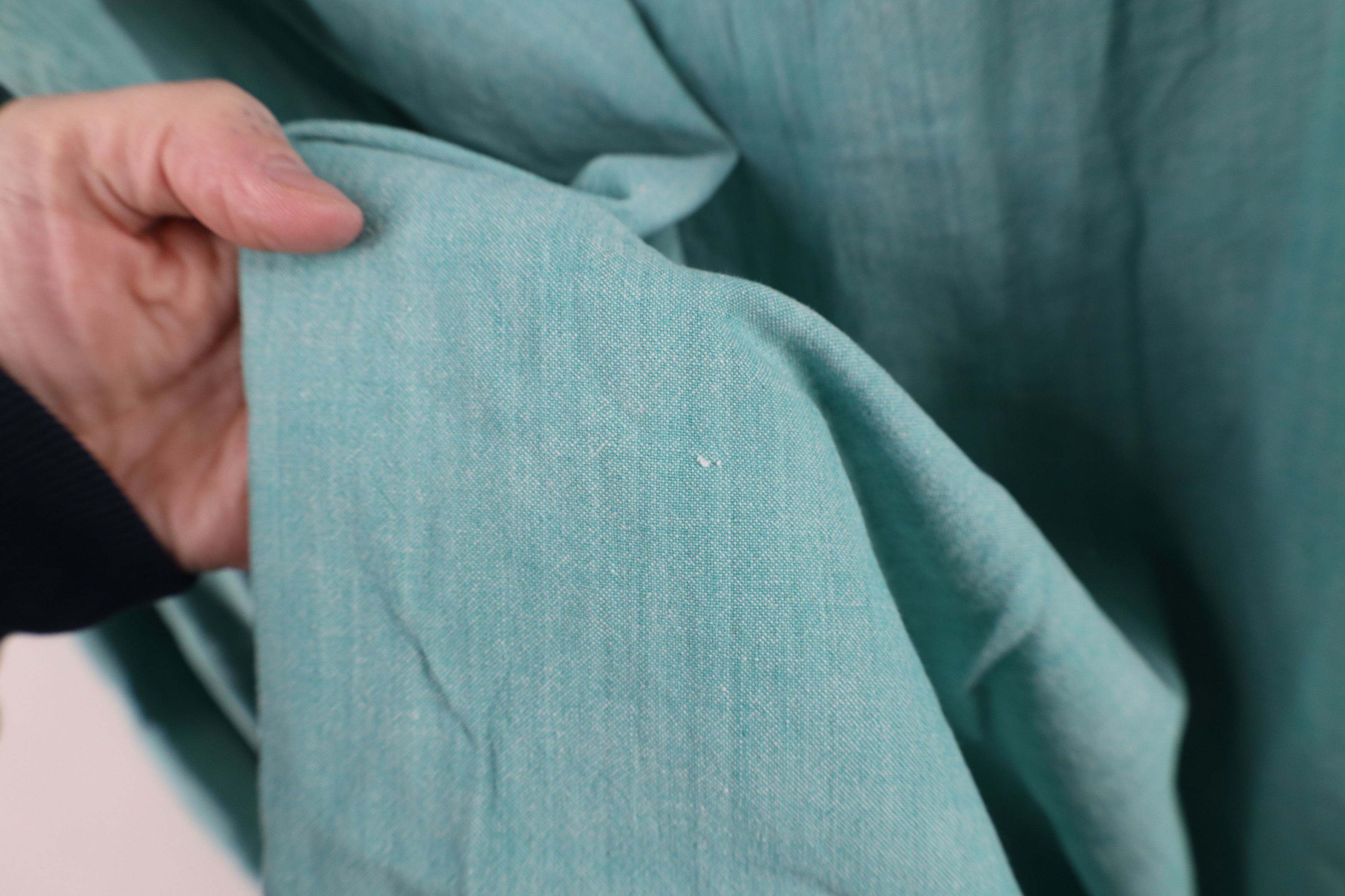 J.Crew × Vintage Vintage 90s J Crew Chambray Button Down Shirt Green Cotton Size US XL / EU 56 / 4 - 10 Thumbnail