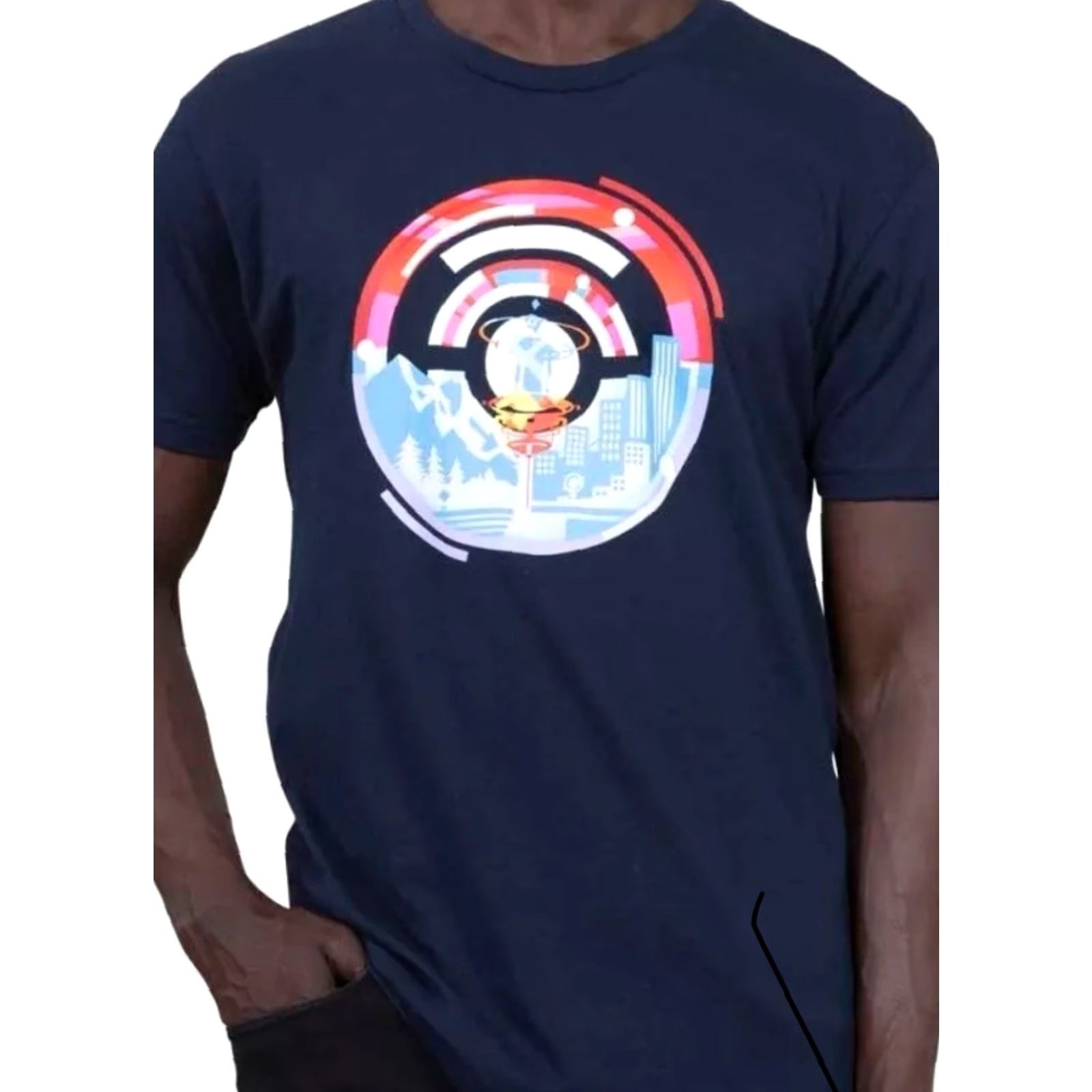 Vintage Pokemon GO Fest 2021 Pokemon Center Exclusive Limited Edition T Shirt Large NWT Unisex Adults Blue Short Sleeve Crew Neck Shirt Size US L / EU 52-54 / 3 - 6 Thumbnail